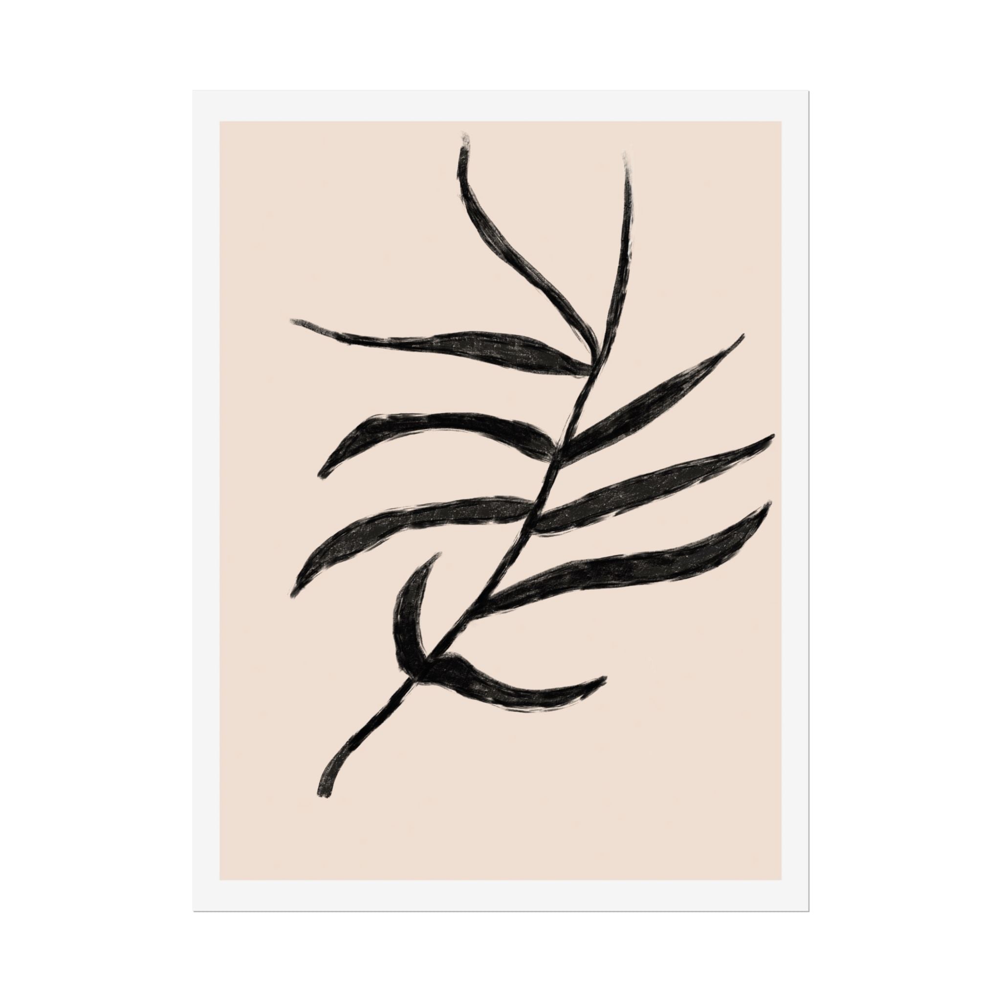 Ebony Frond Drift - Poster