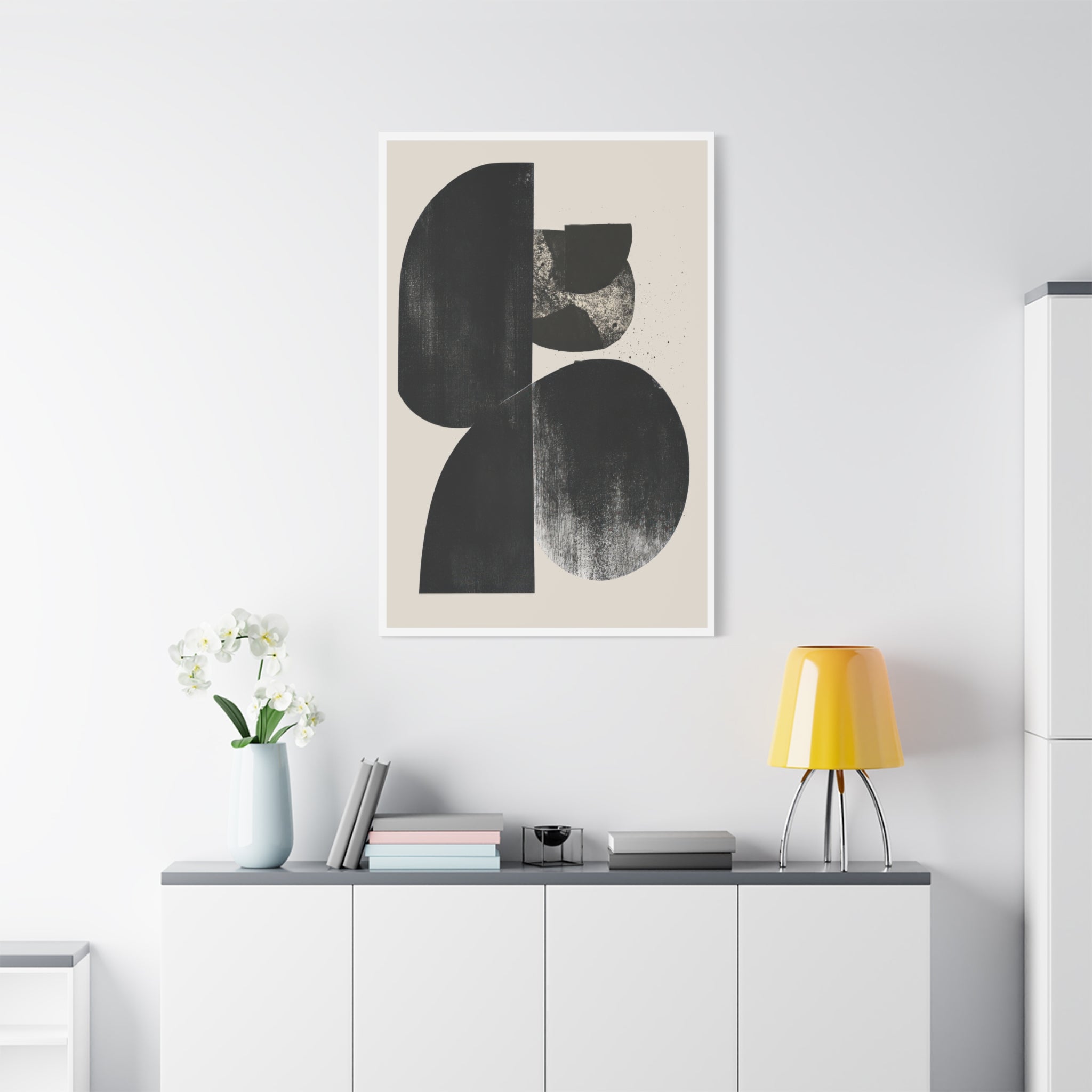 Obsidian Drift Composition - Canvas