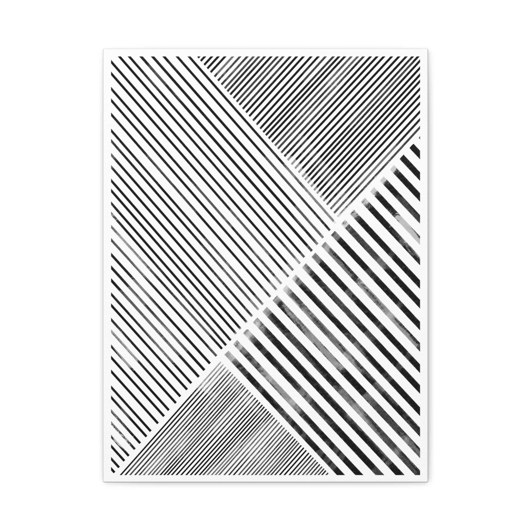 Monochrome Motion Angles - Canvas