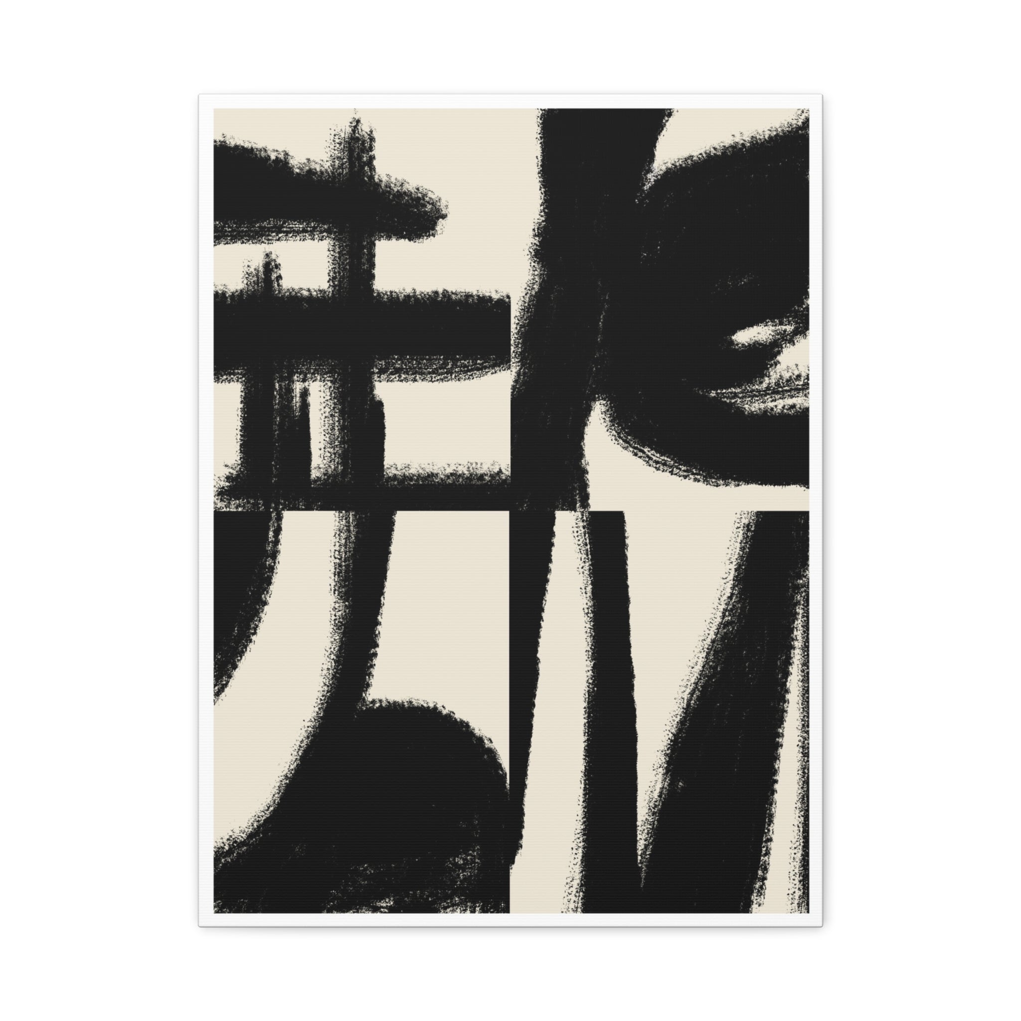 Midnight Gesture Fragments - Canvas