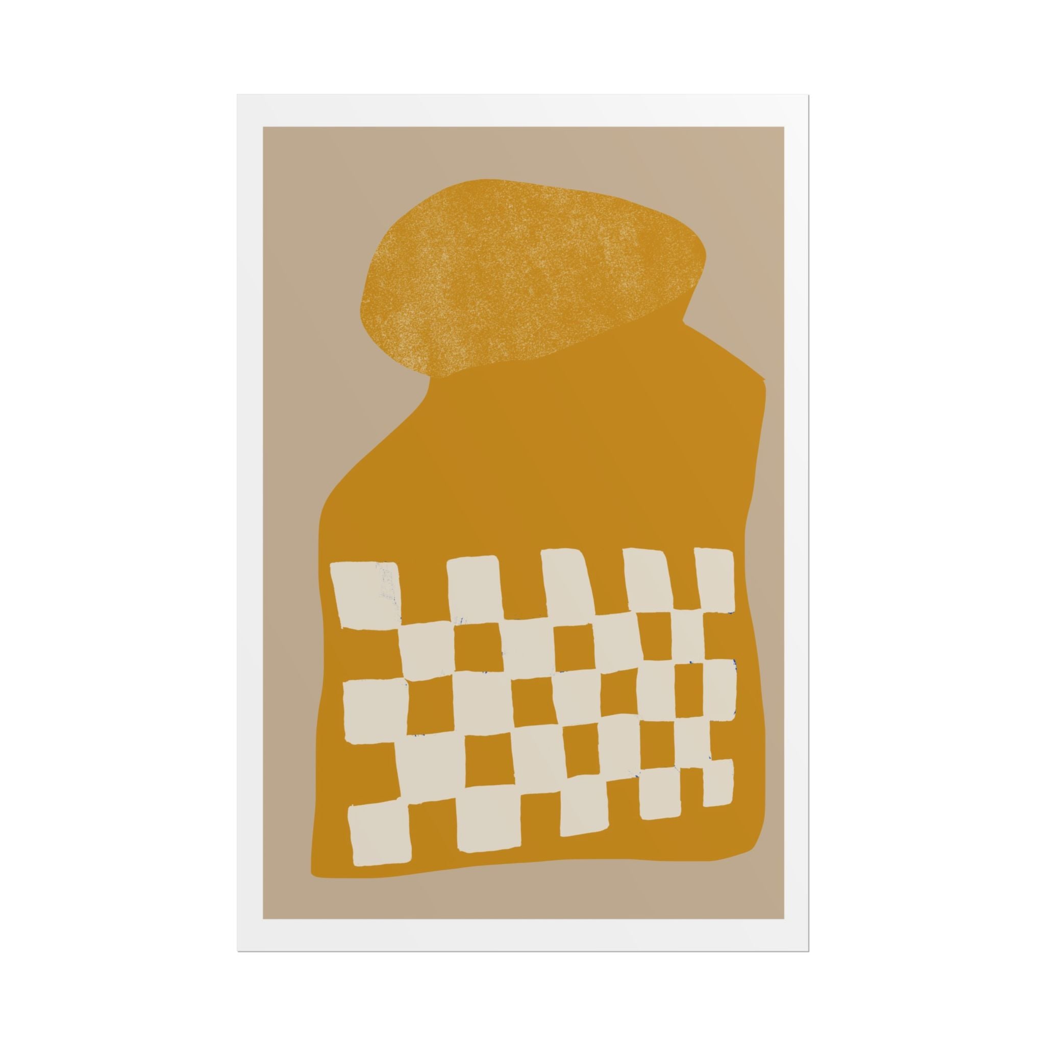 Golden Mosaic Bloom - Poster
