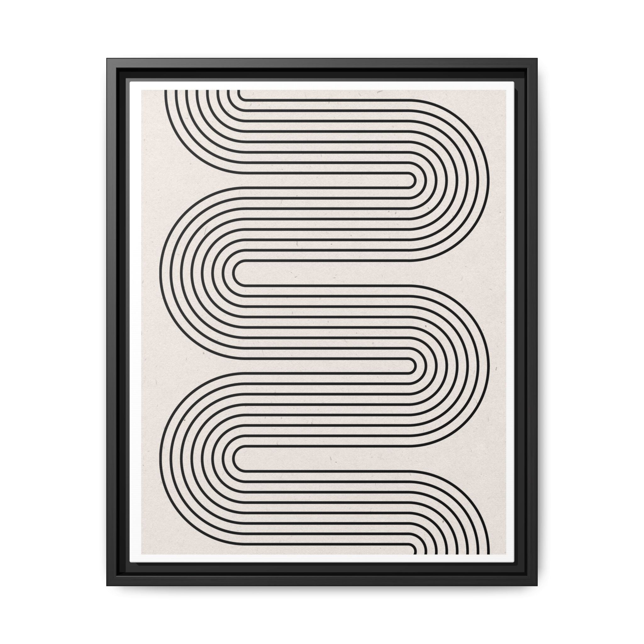 Monoline Rhythm Cascade - Framed