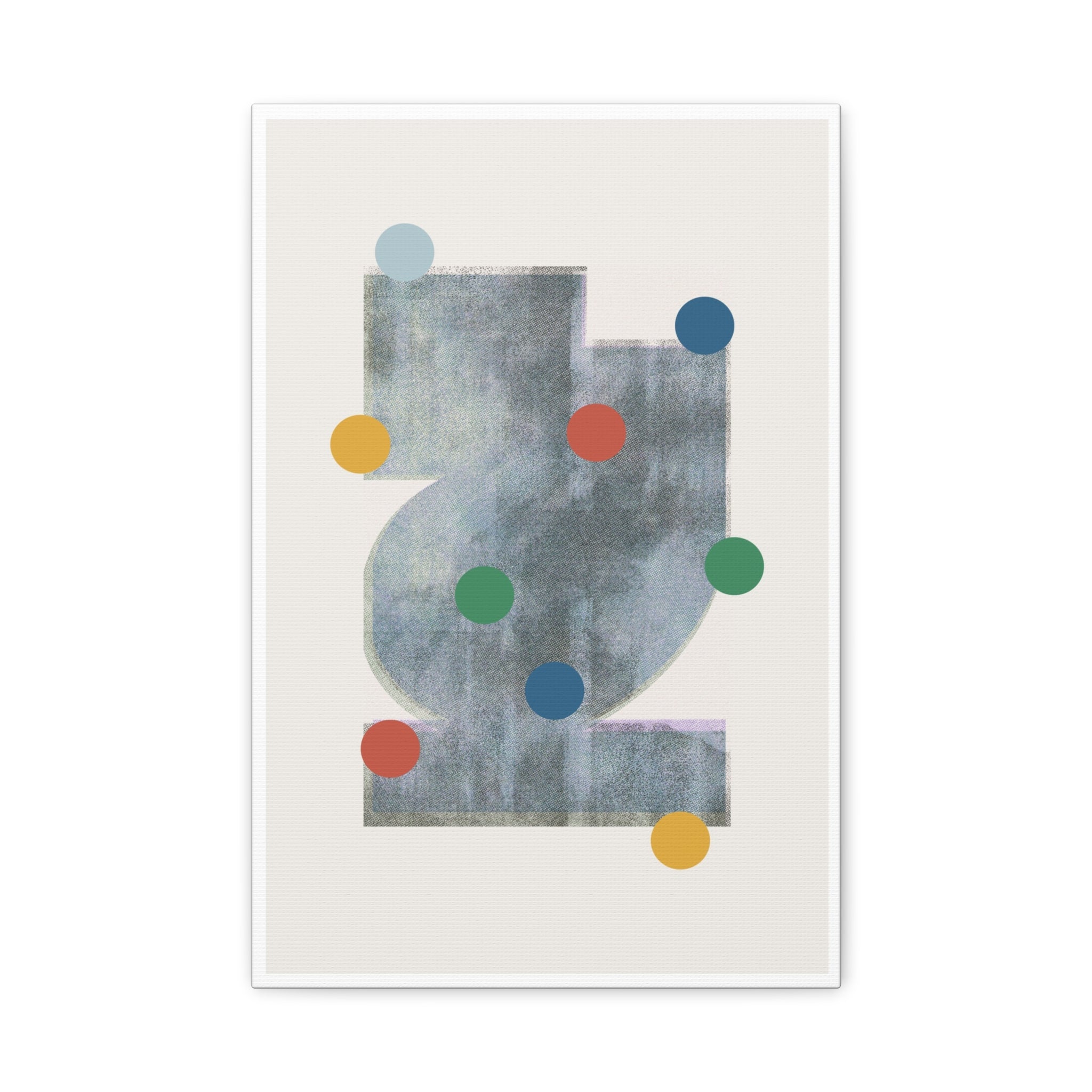 Muted Geometry Reverie - Canvas