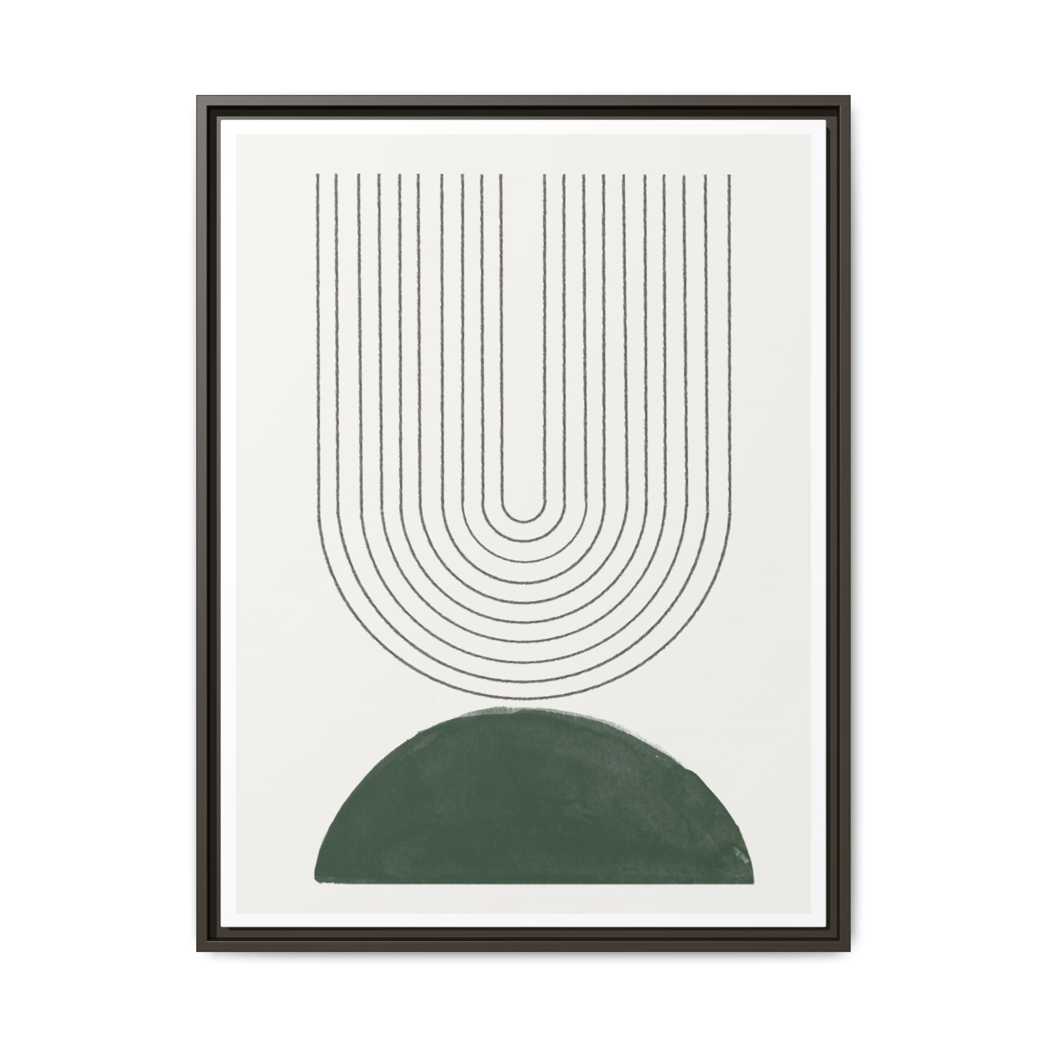 Emerald Echo Pathways - Framed