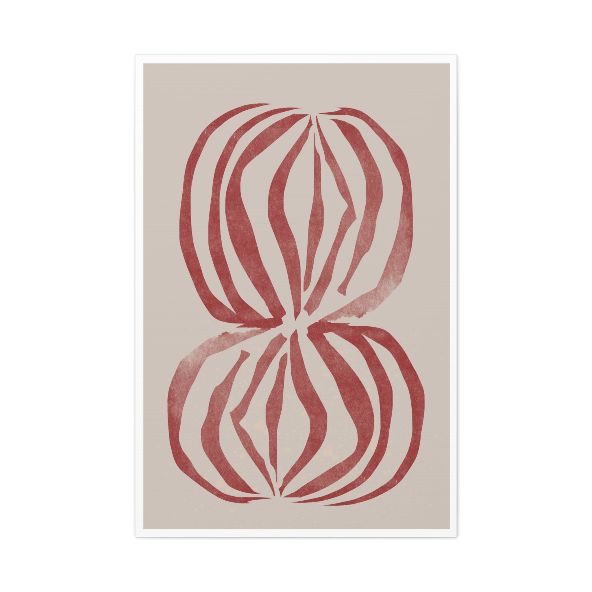 Crimson Petal Echoes - Canvas