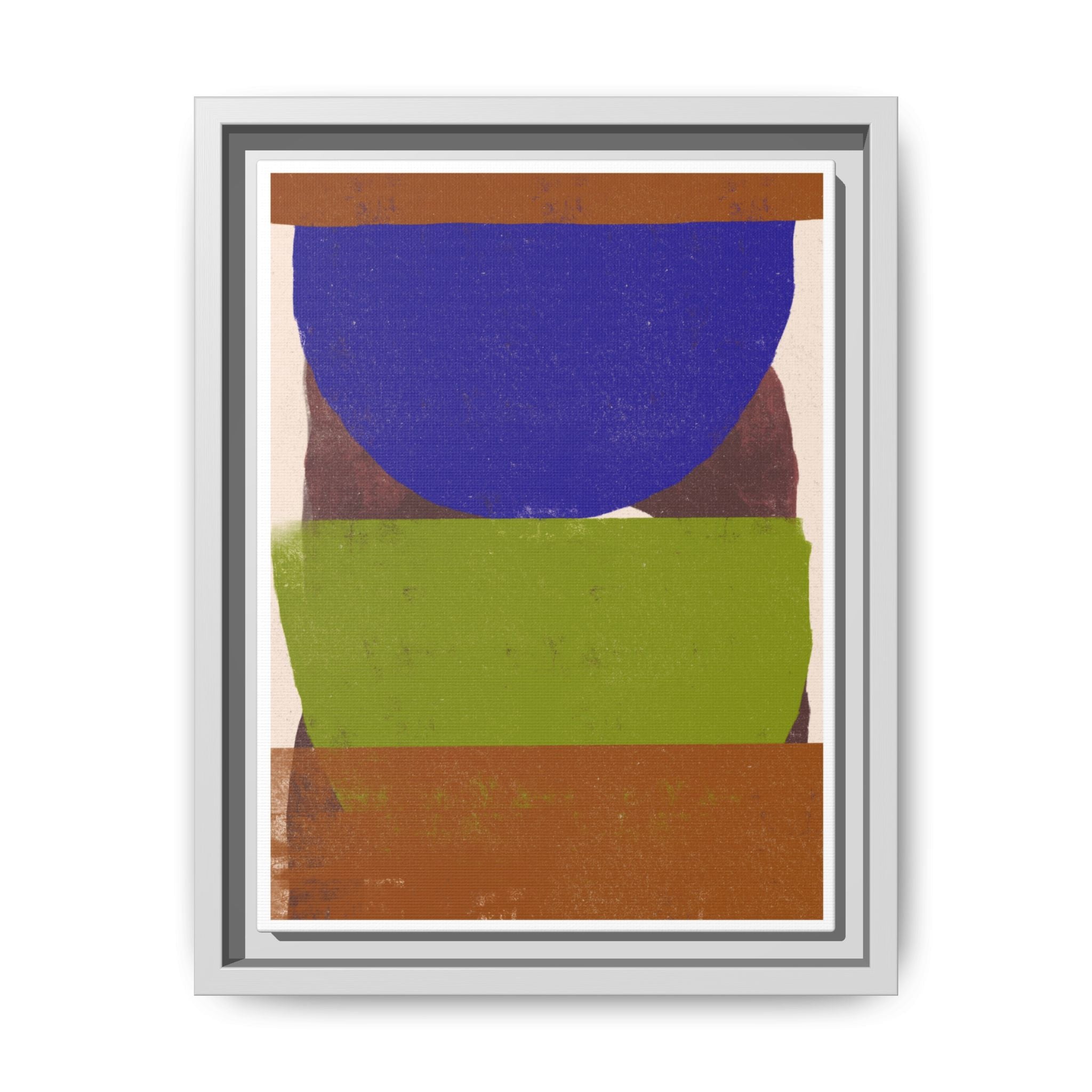 Cobalt Meadow Horizon - Framed