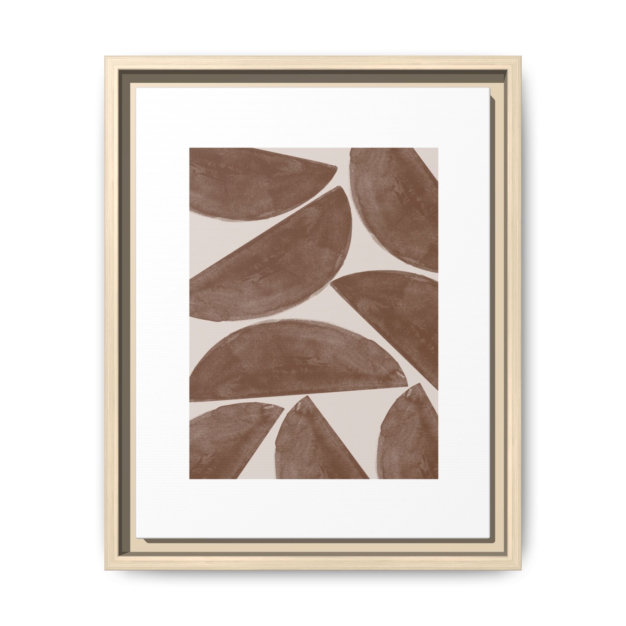 Terracotta Crescent Rhythm - Framed