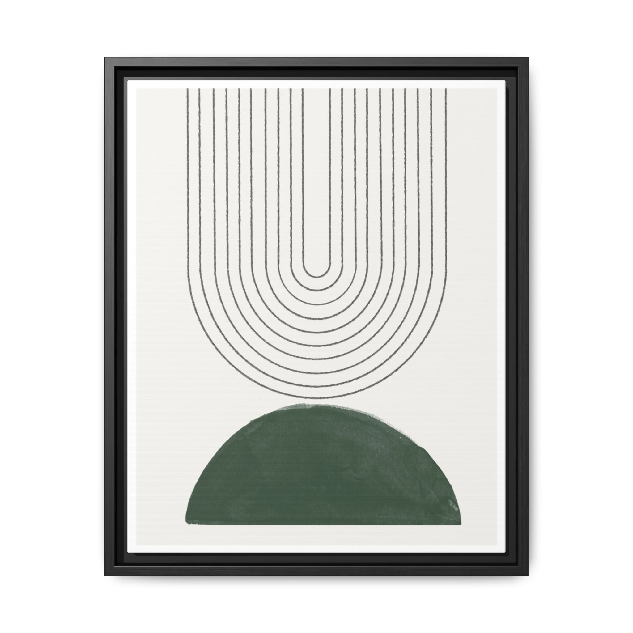 Emerald Echo Pathways - Framed