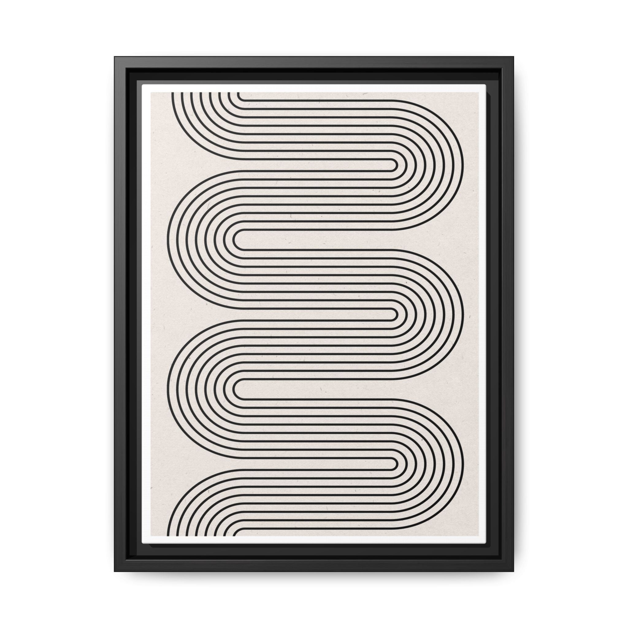 Monoline Rhythm Cascade - Framed