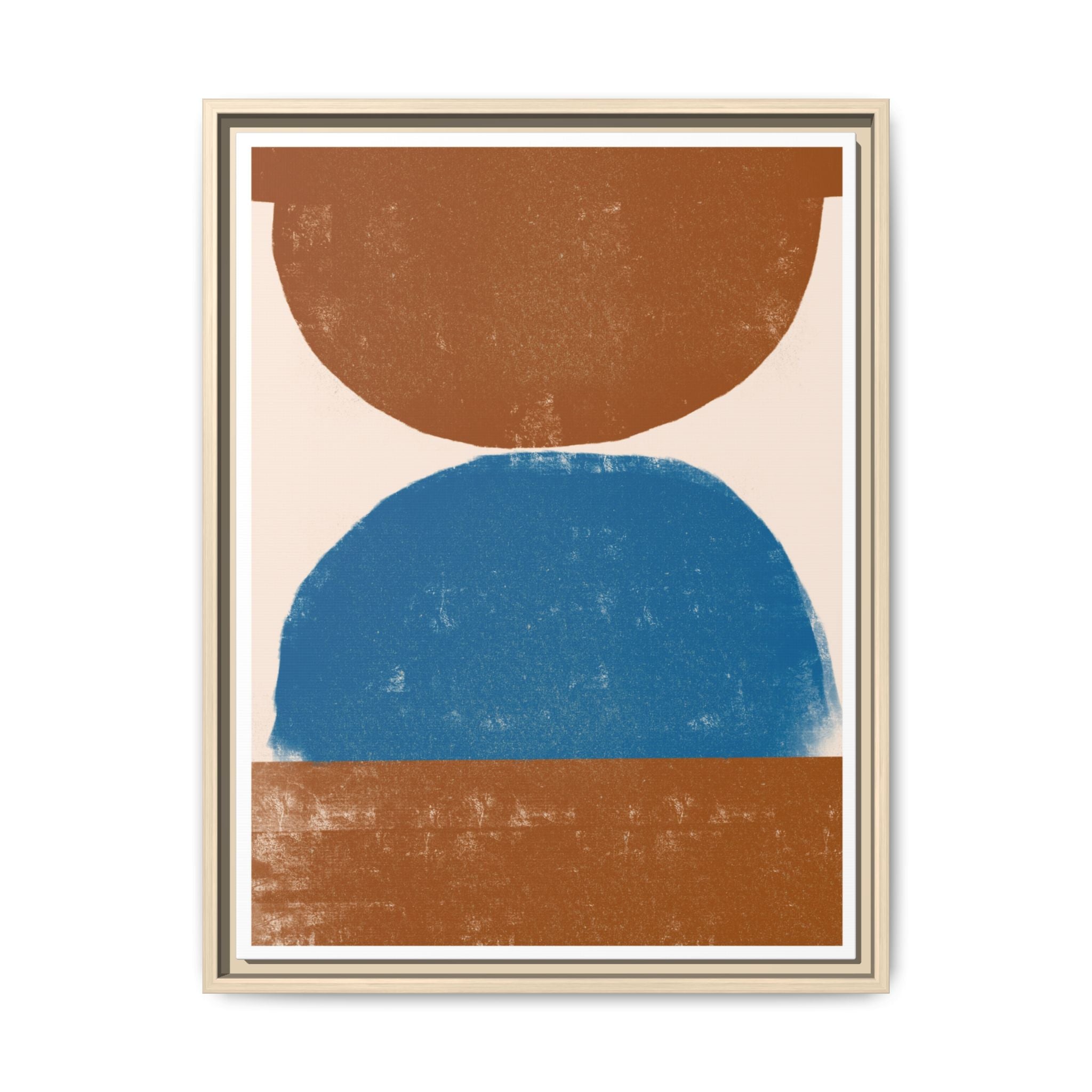 Cobalt Ember Equilibrium - Framed