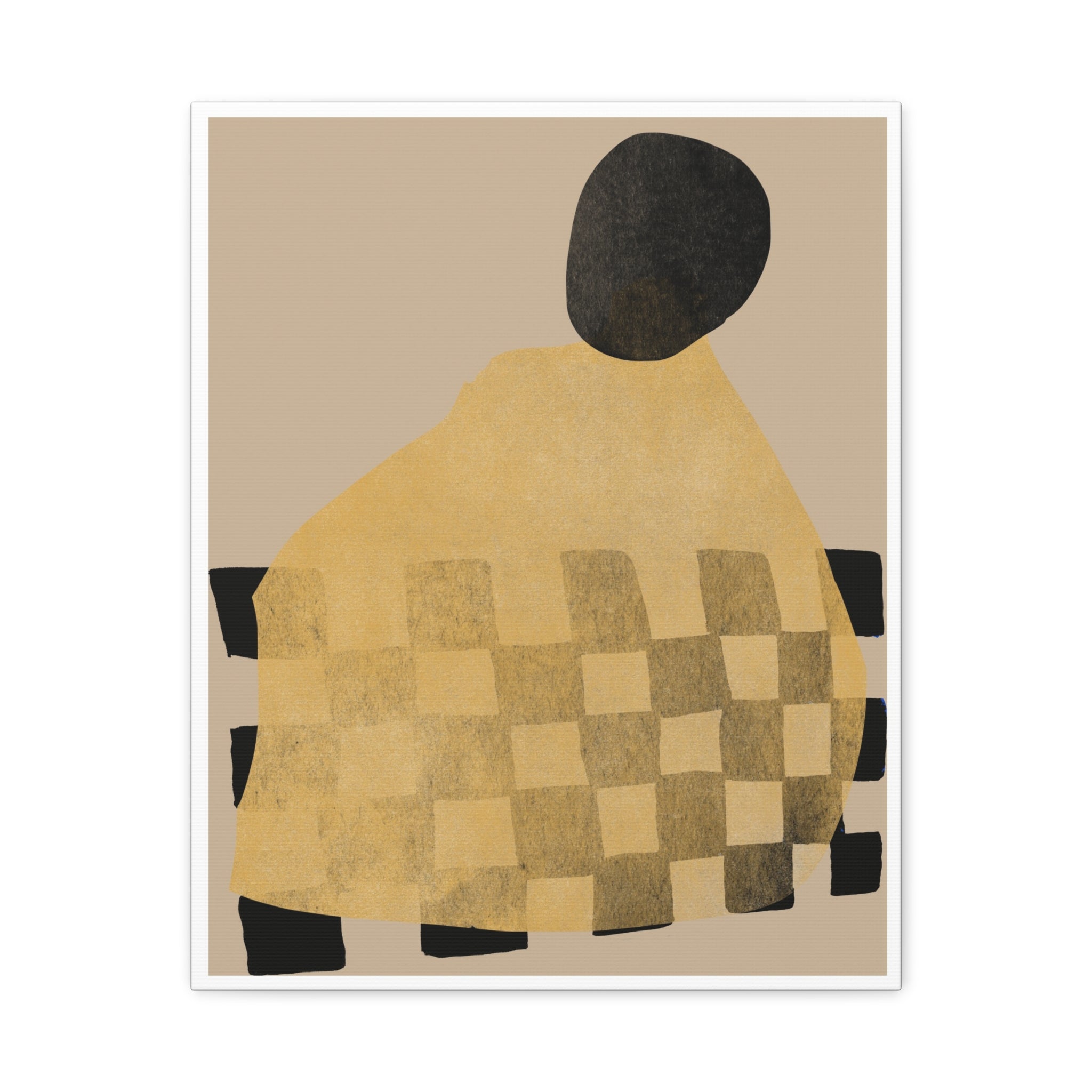 Golden Hearth Pattern Drift - Canvas