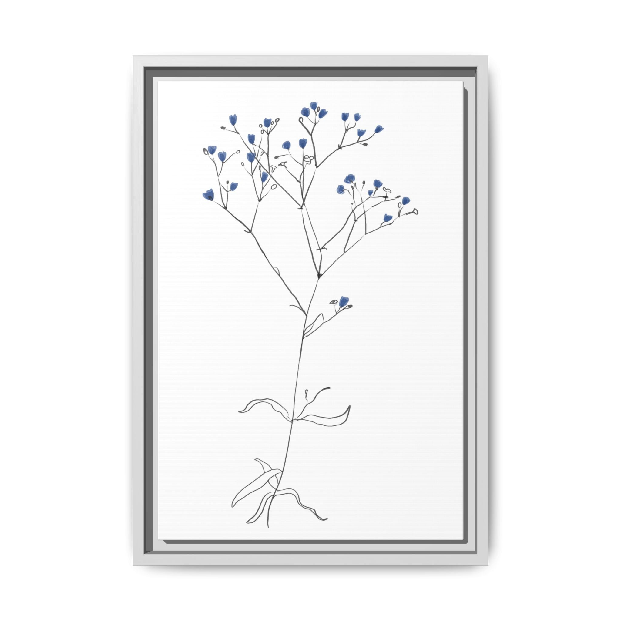 Blue Meadow Whisper - Framed