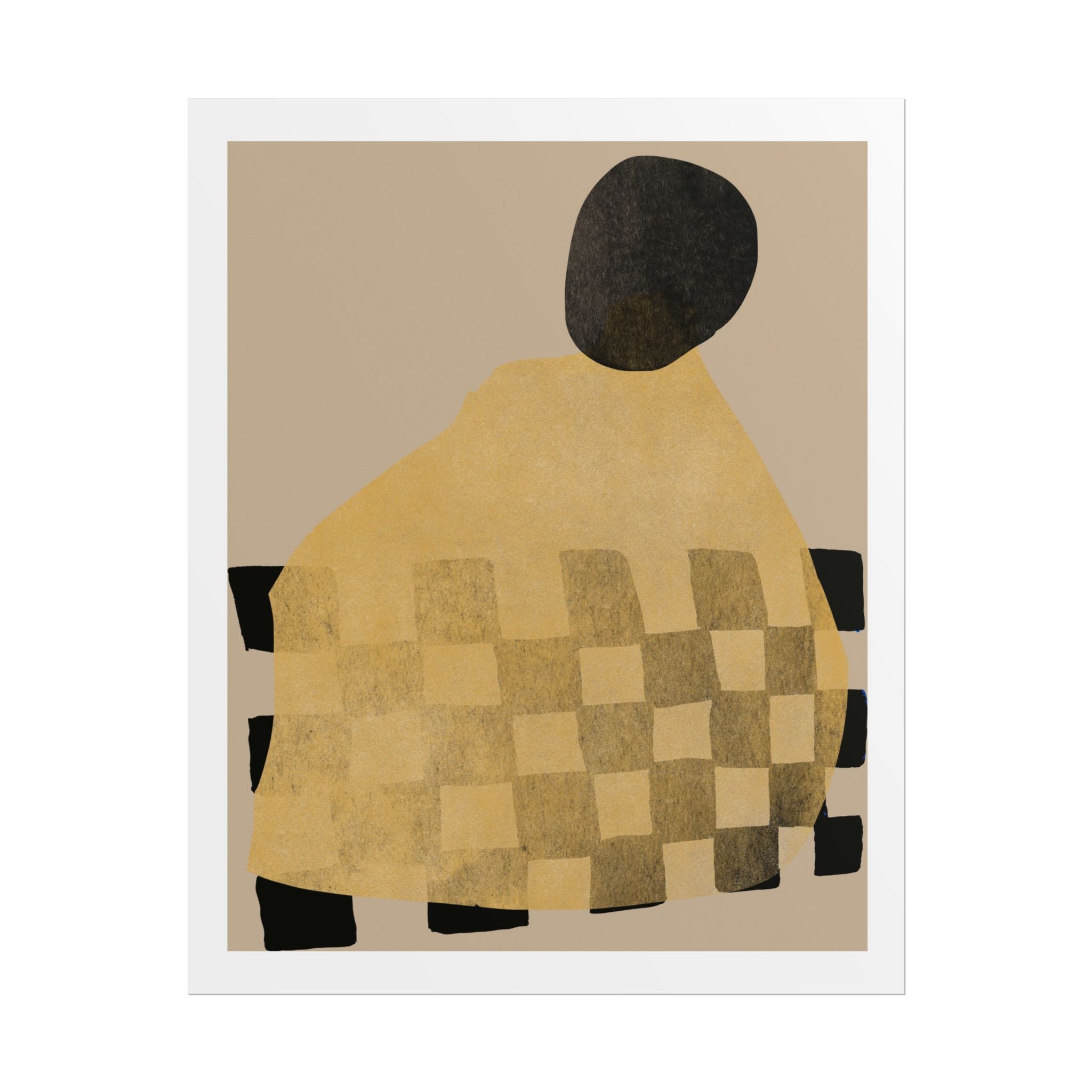 Golden Hearth Pattern Drift - Poster