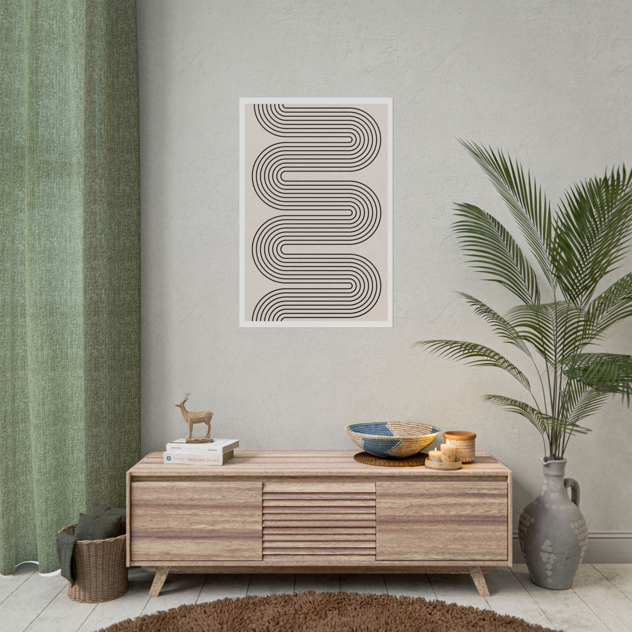 Monoline Rhythm Cascade - Poster