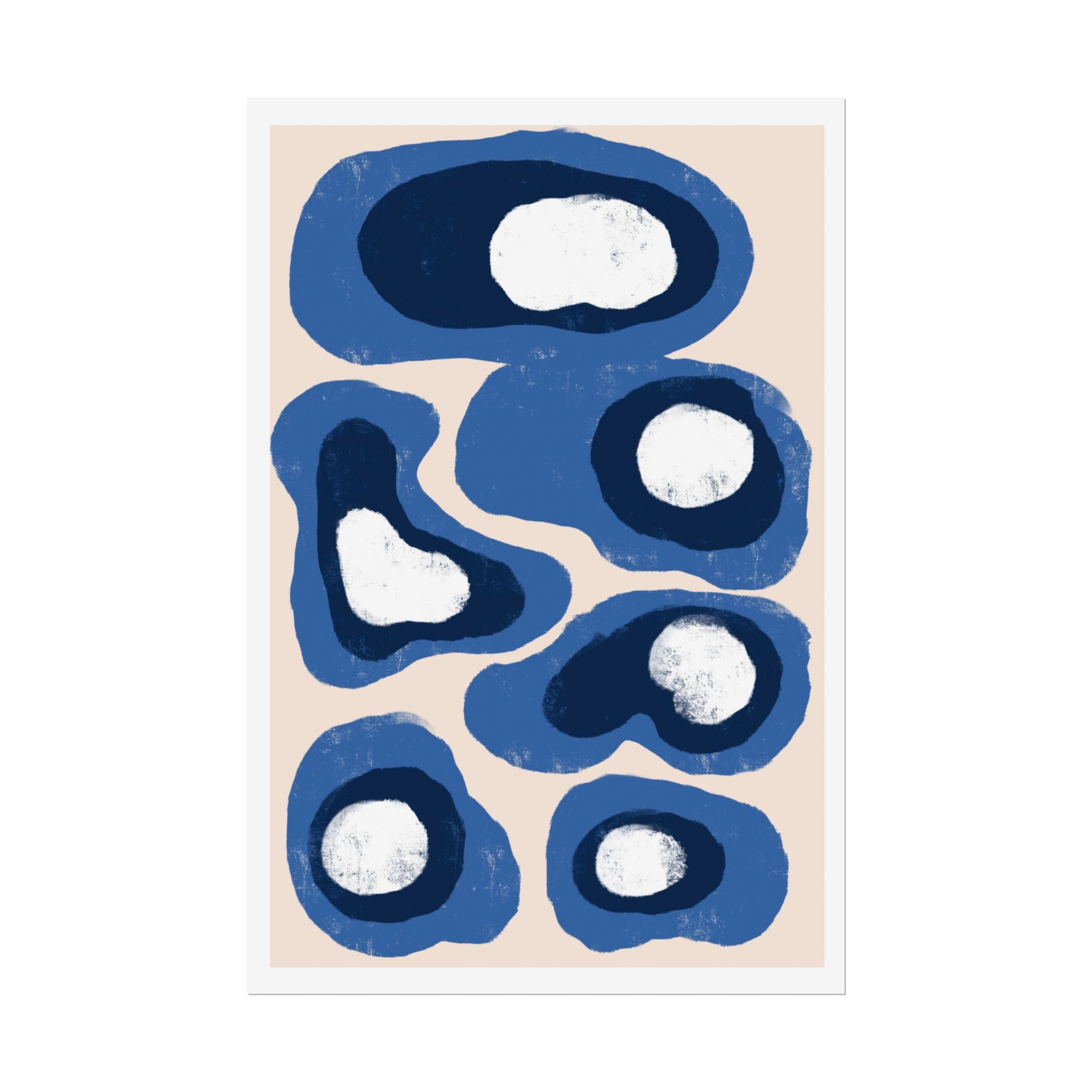 Indigo Orbit Mosaic - Poster
