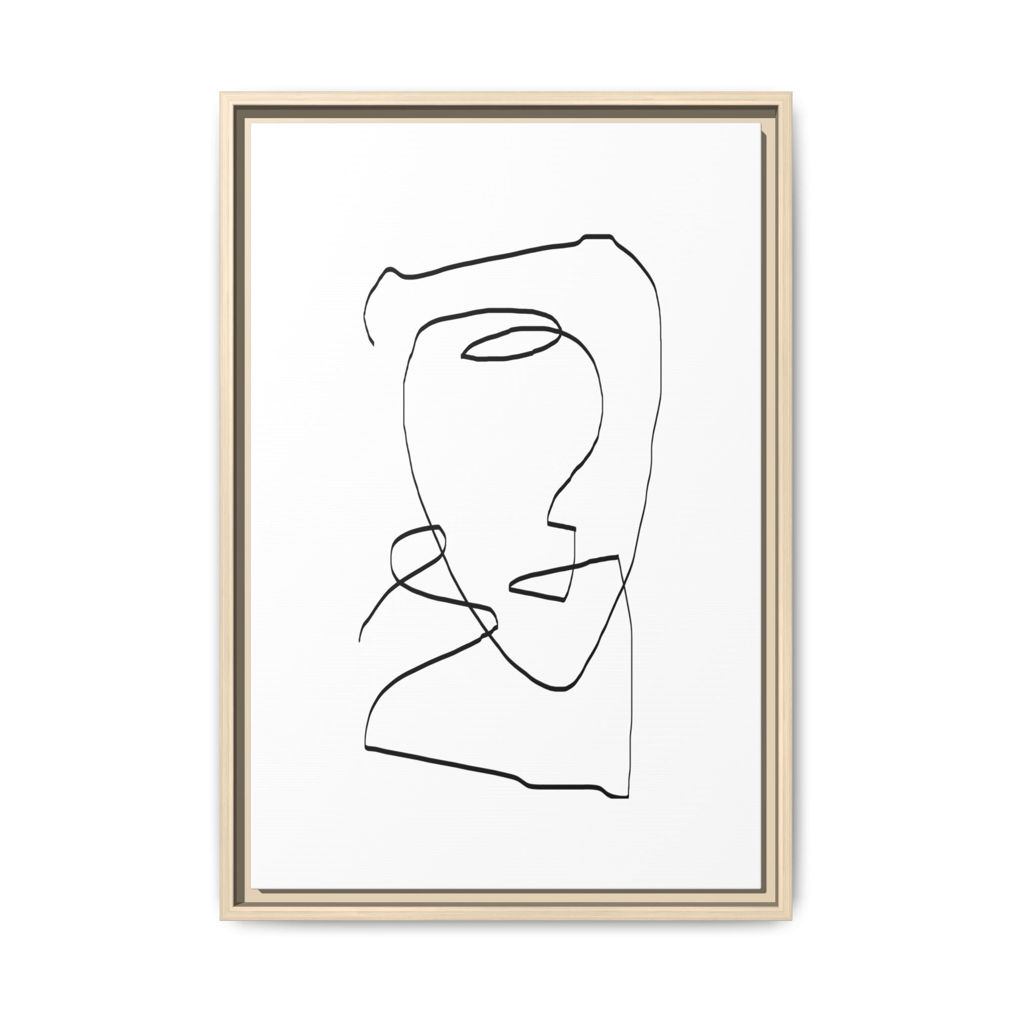Silent Contour Reverie - Framed