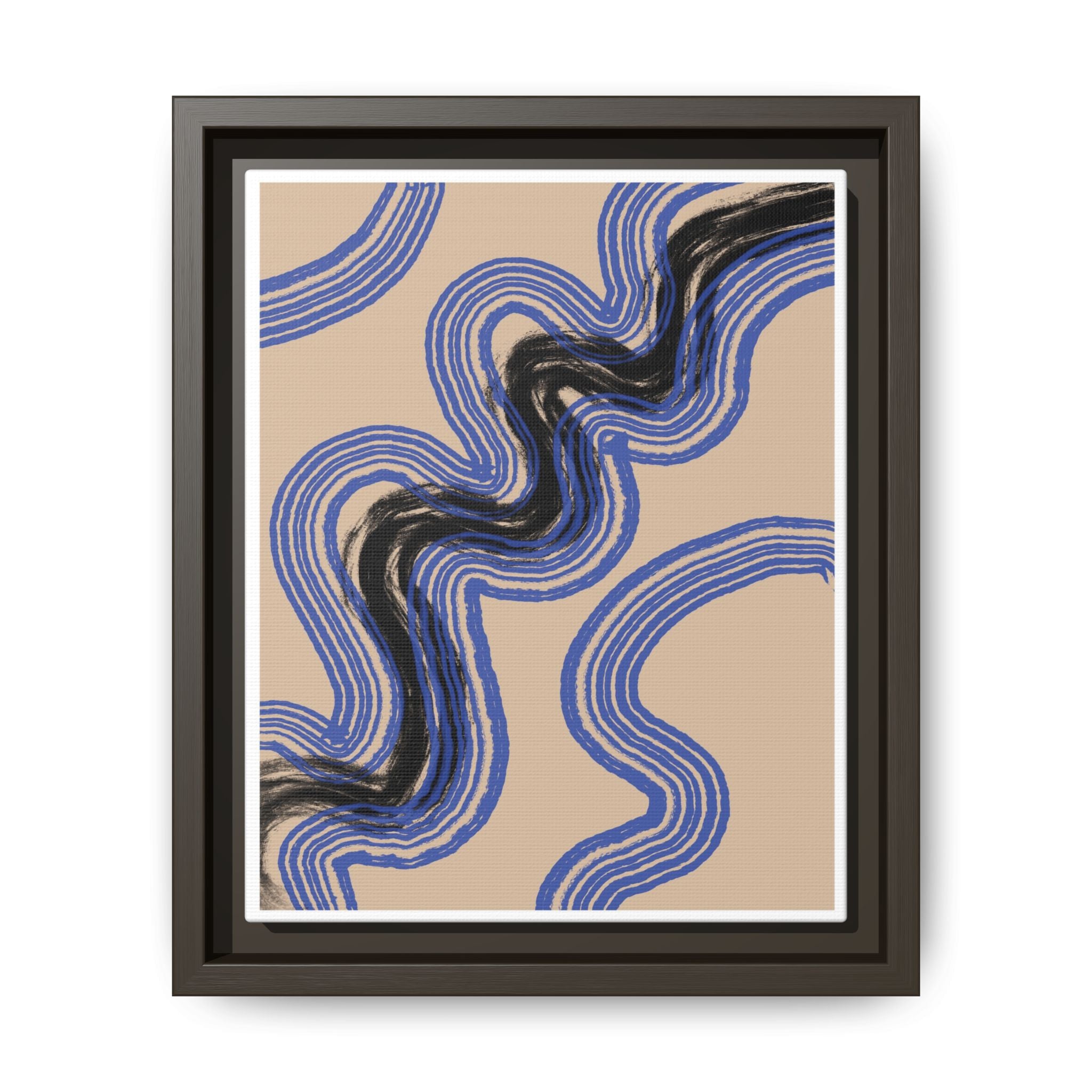 Indigo Rhythm Passage - Framed