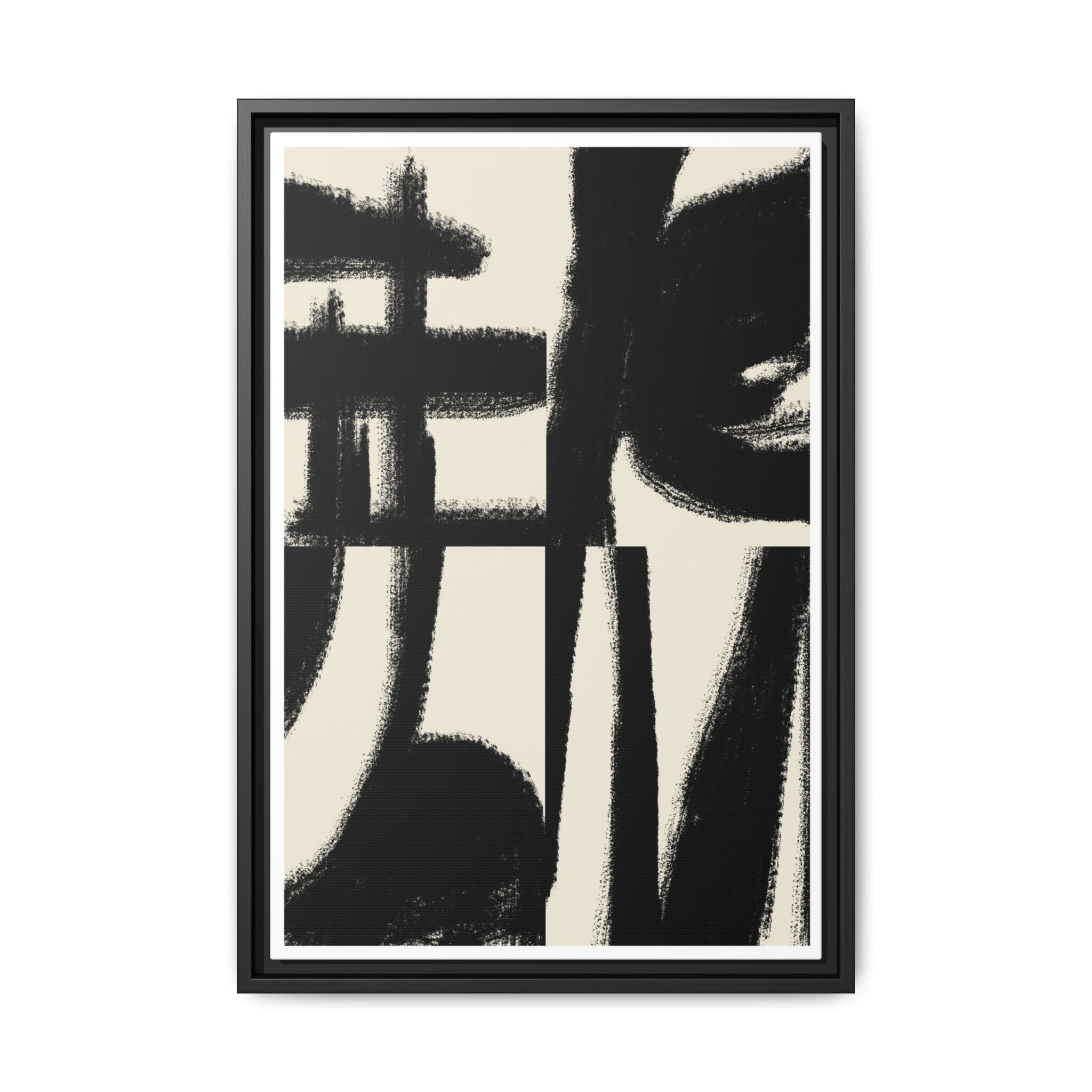 Midnight Gesture Fragments - Framed