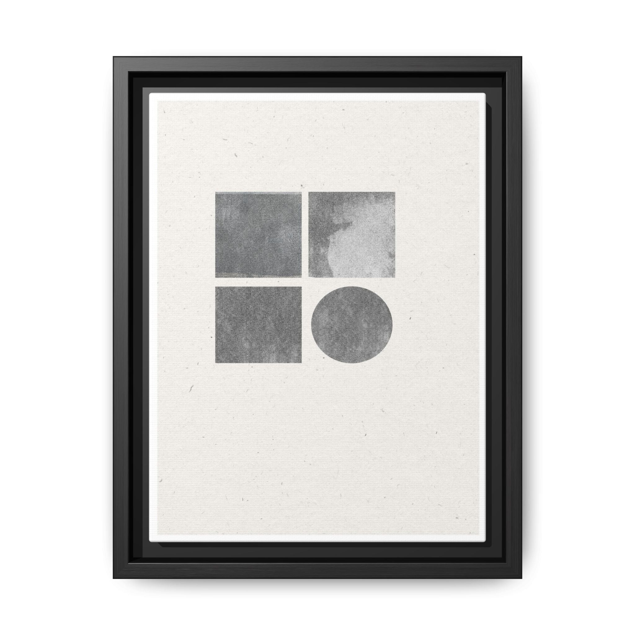 Muted Geometry Quartet - Framed