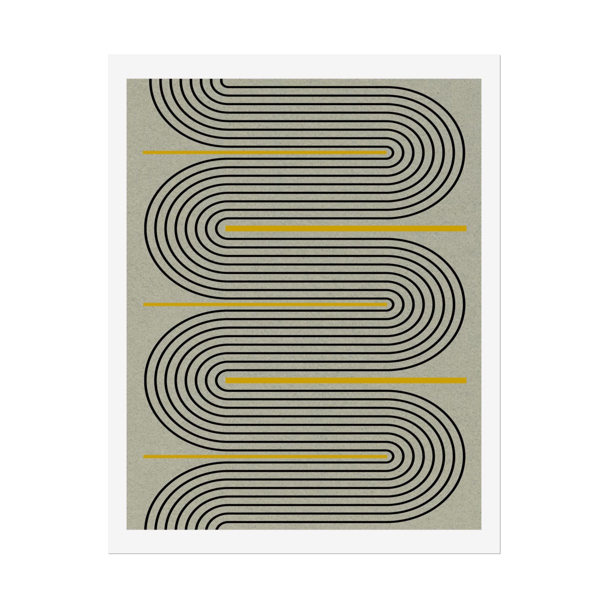 Golden Current Geometry - Poster