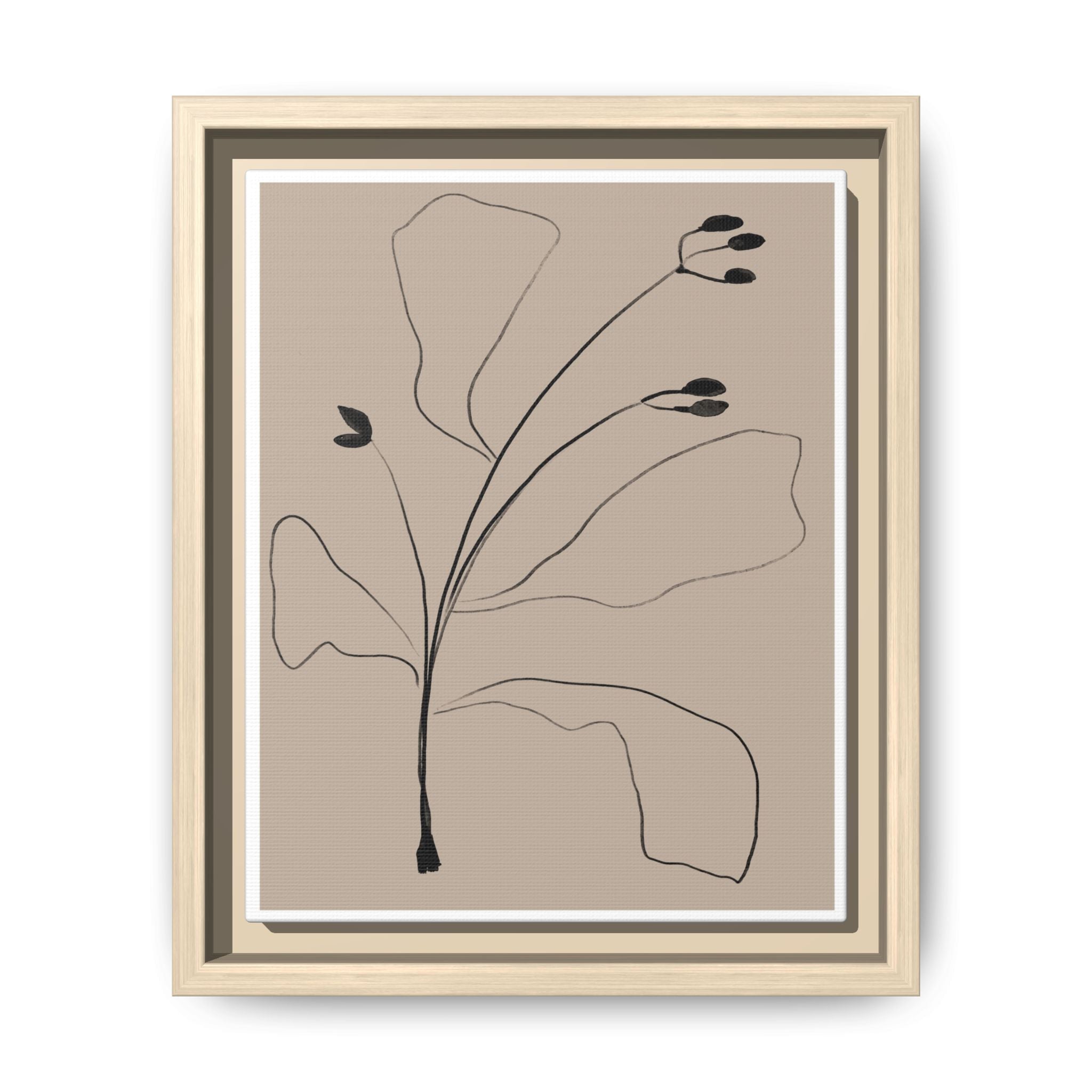 Quiet Botanical Gesture - Framed