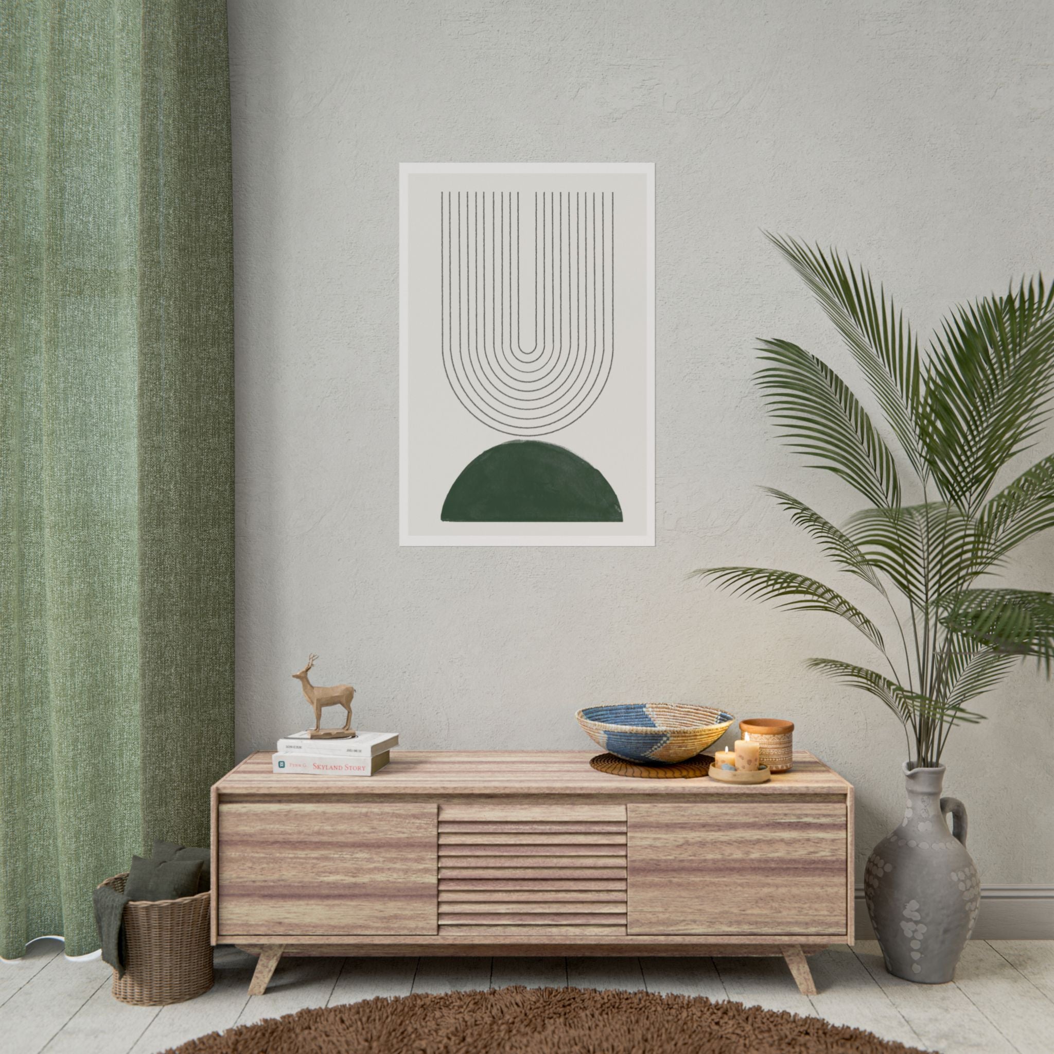 Emerald Echo Pathways - Poster