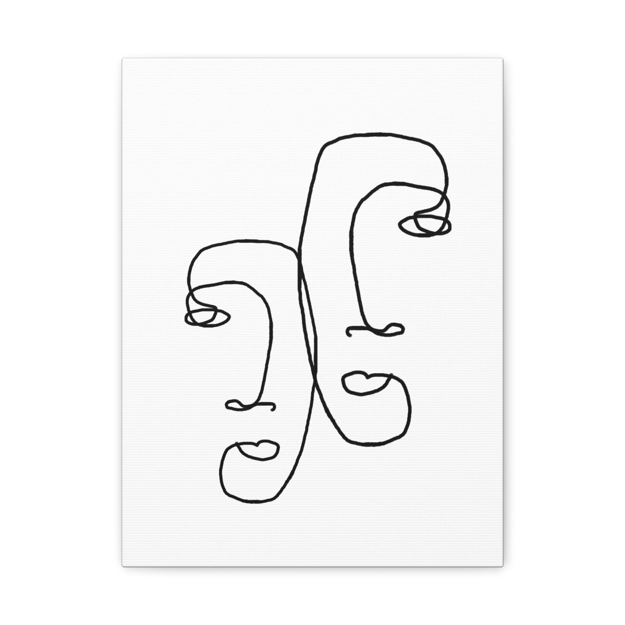 Silent Dual Reflections - Canvas
