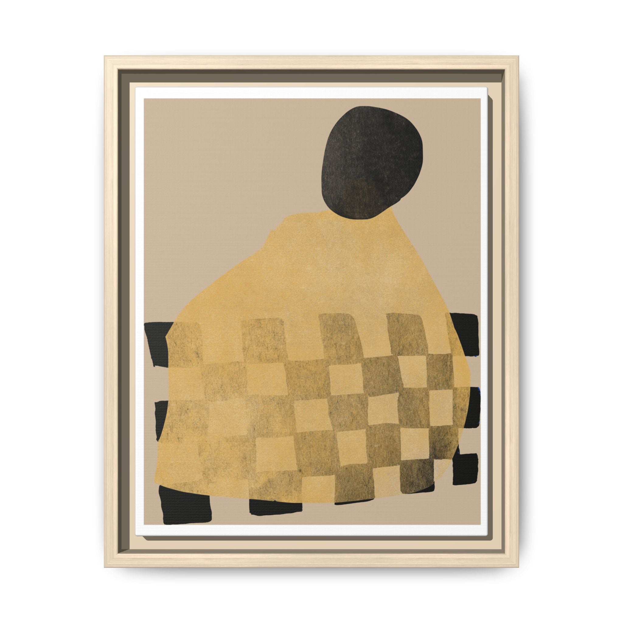 Golden Hearth Pattern Drift - Framed