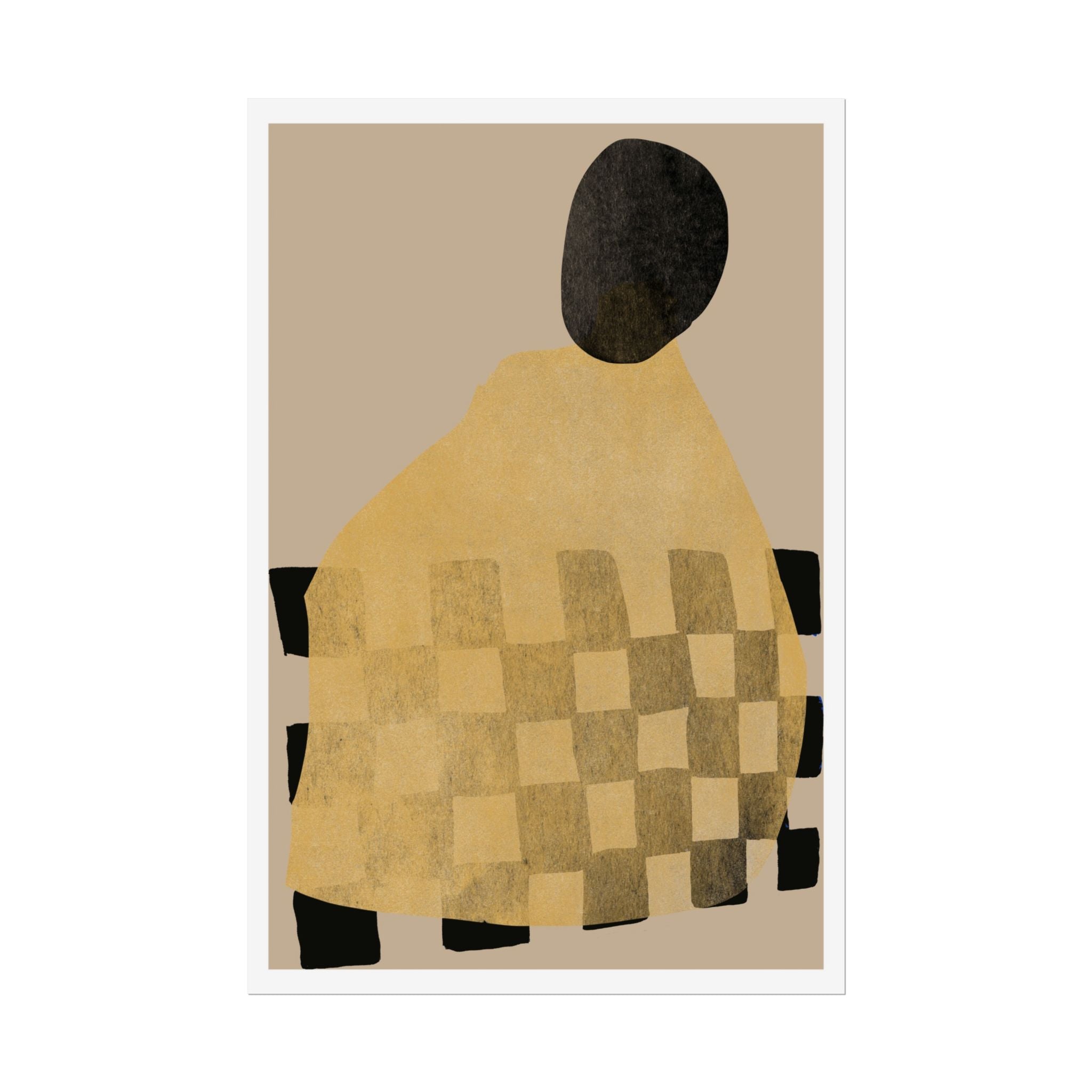 Golden Hearth Pattern Drift - Poster