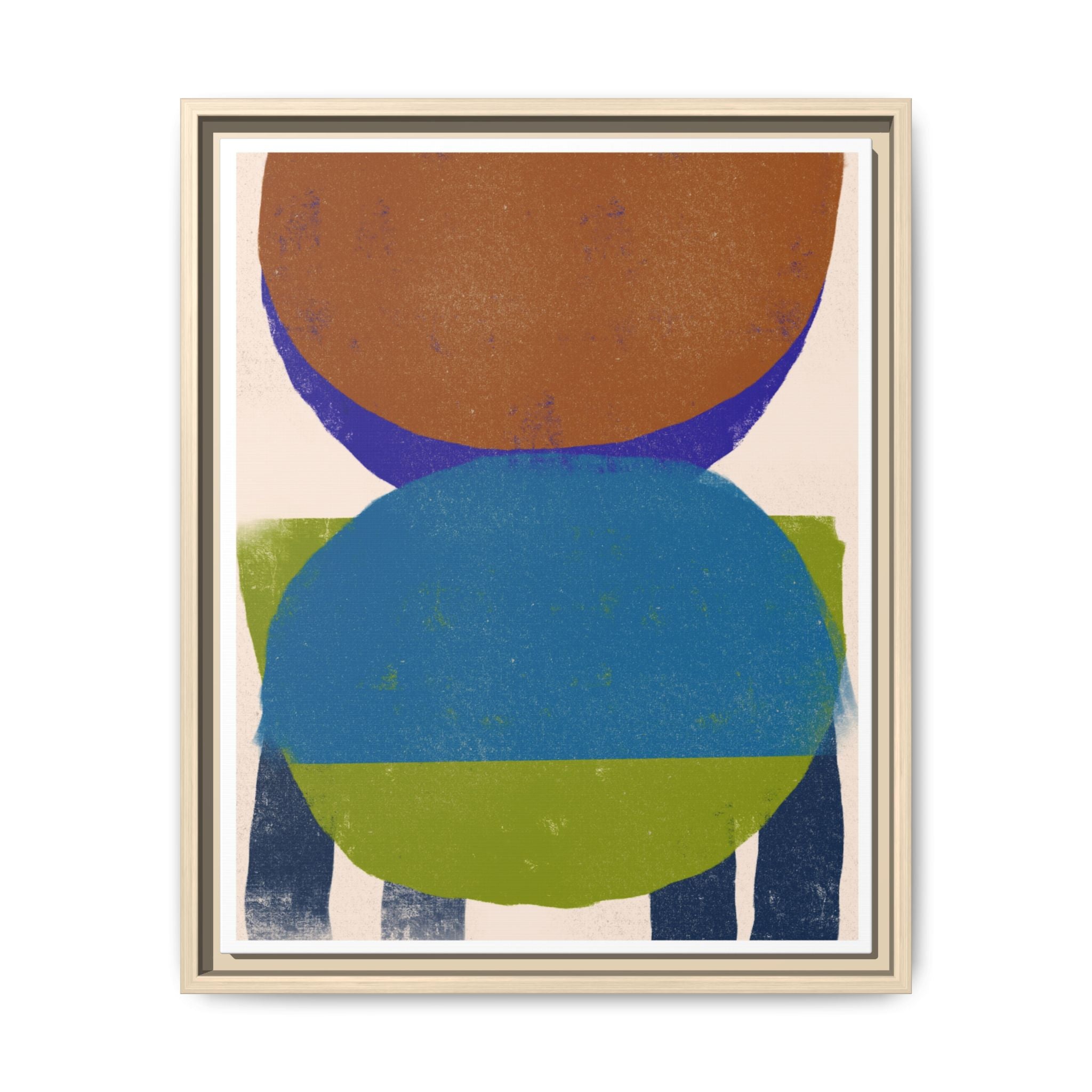 Azure Meadow Eclipse - Framed