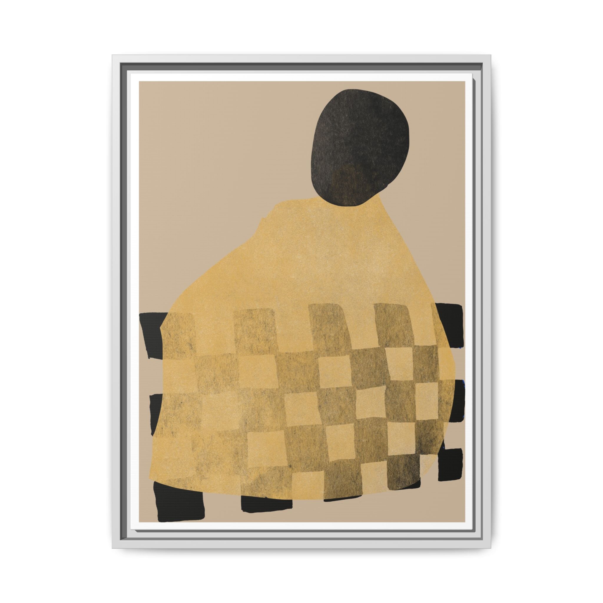 Golden Hearth Pattern Drift - Framed