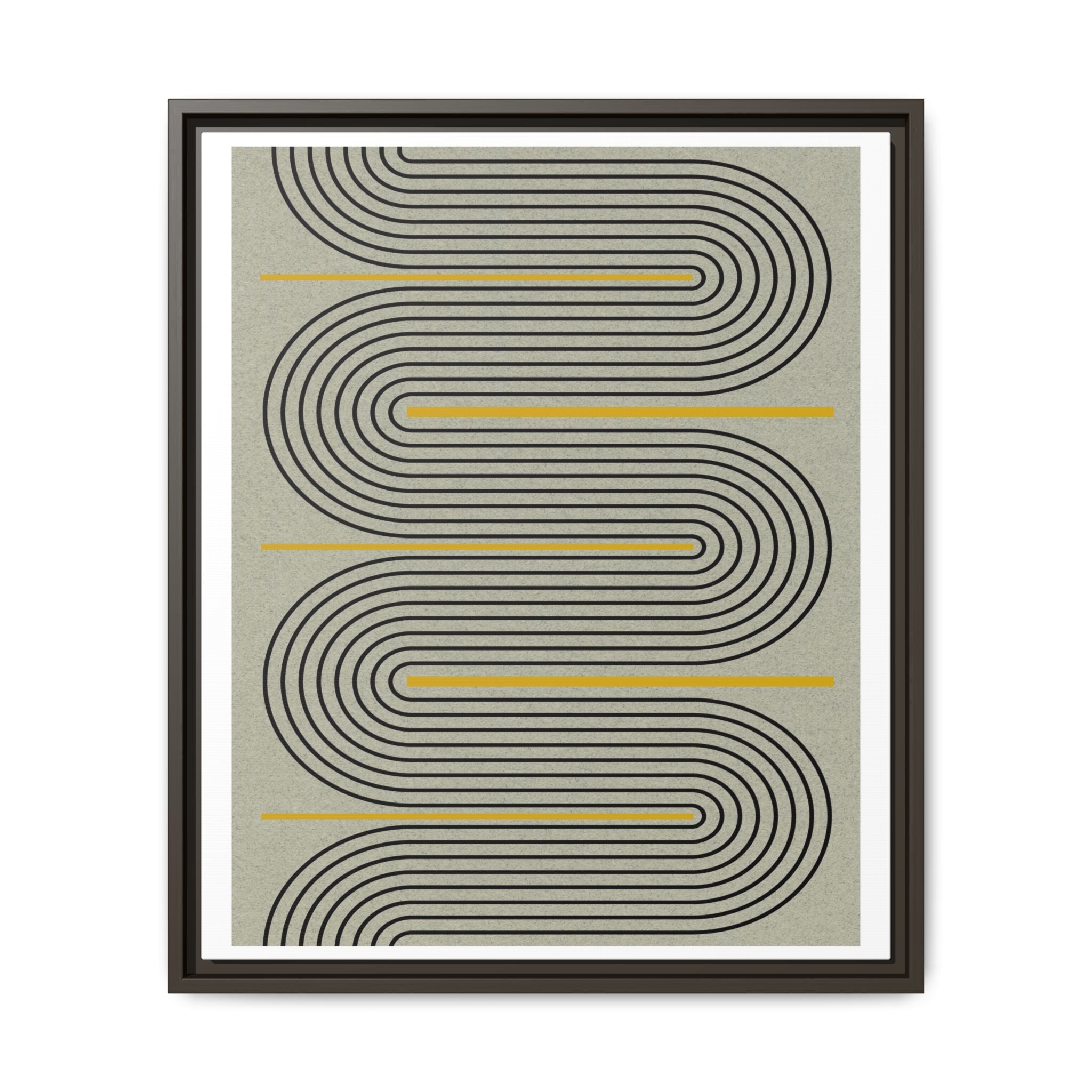 Golden Current Geometry - Framed