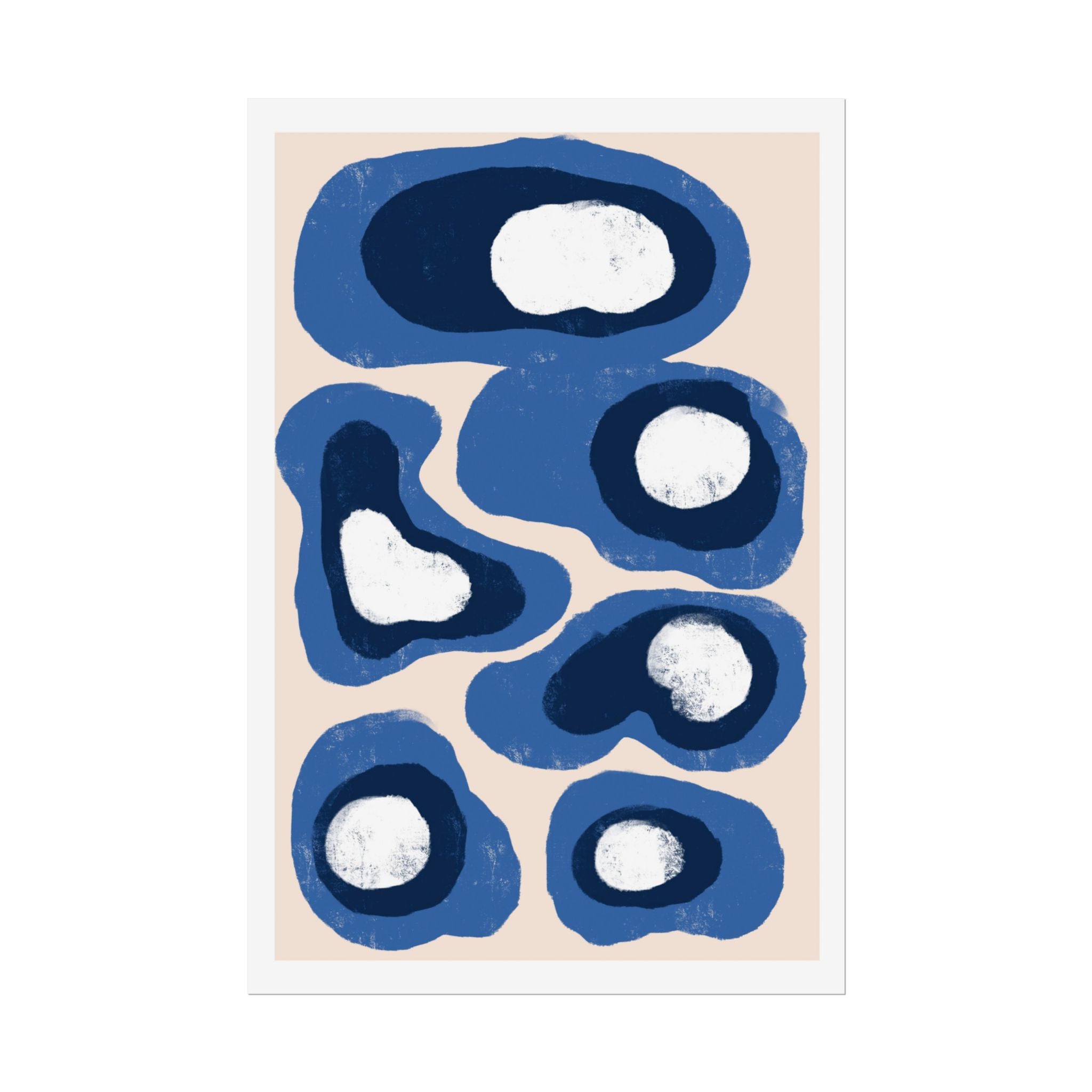Indigo Orbit Mosaic - Poster