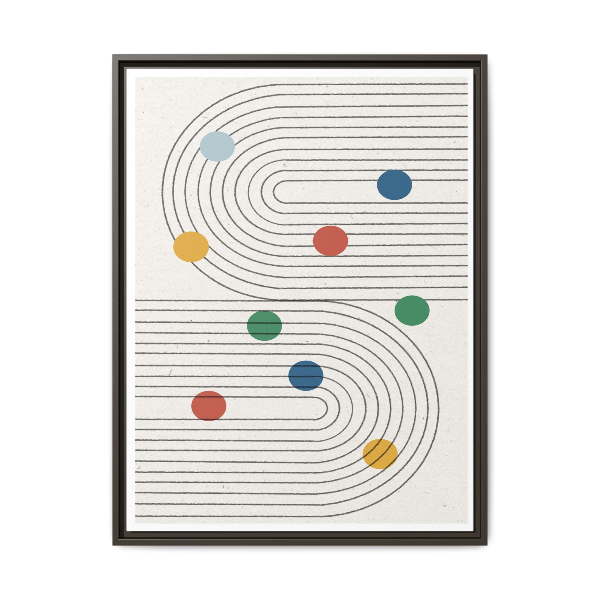 Retro Orbit Pathways - Framed