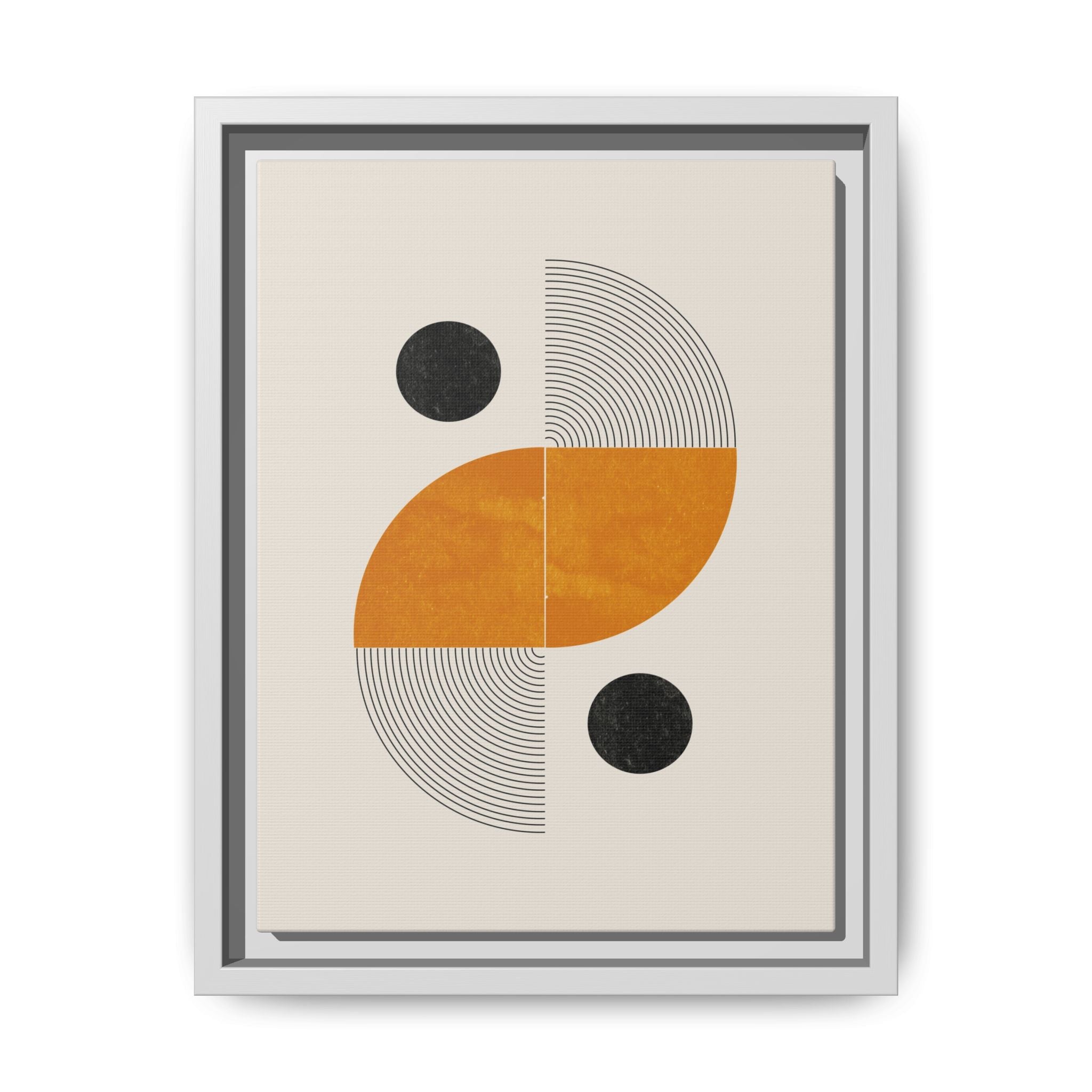 Amber Orbit Balance - Framed