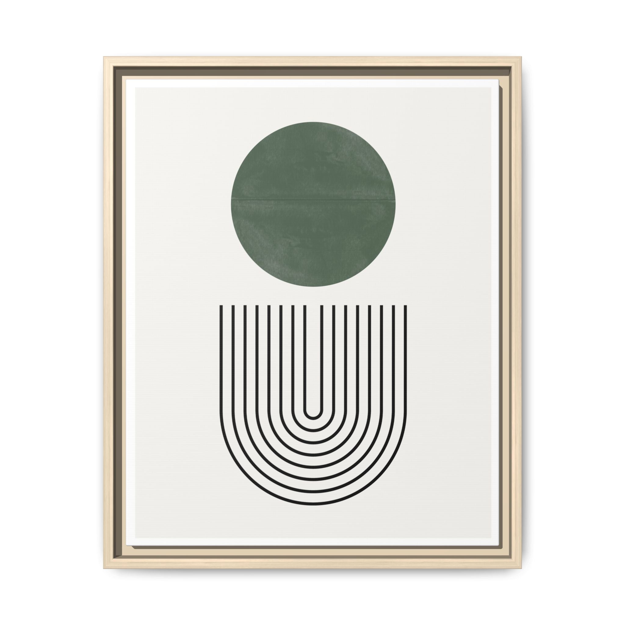 Emerald Orbit Pathways - Framed