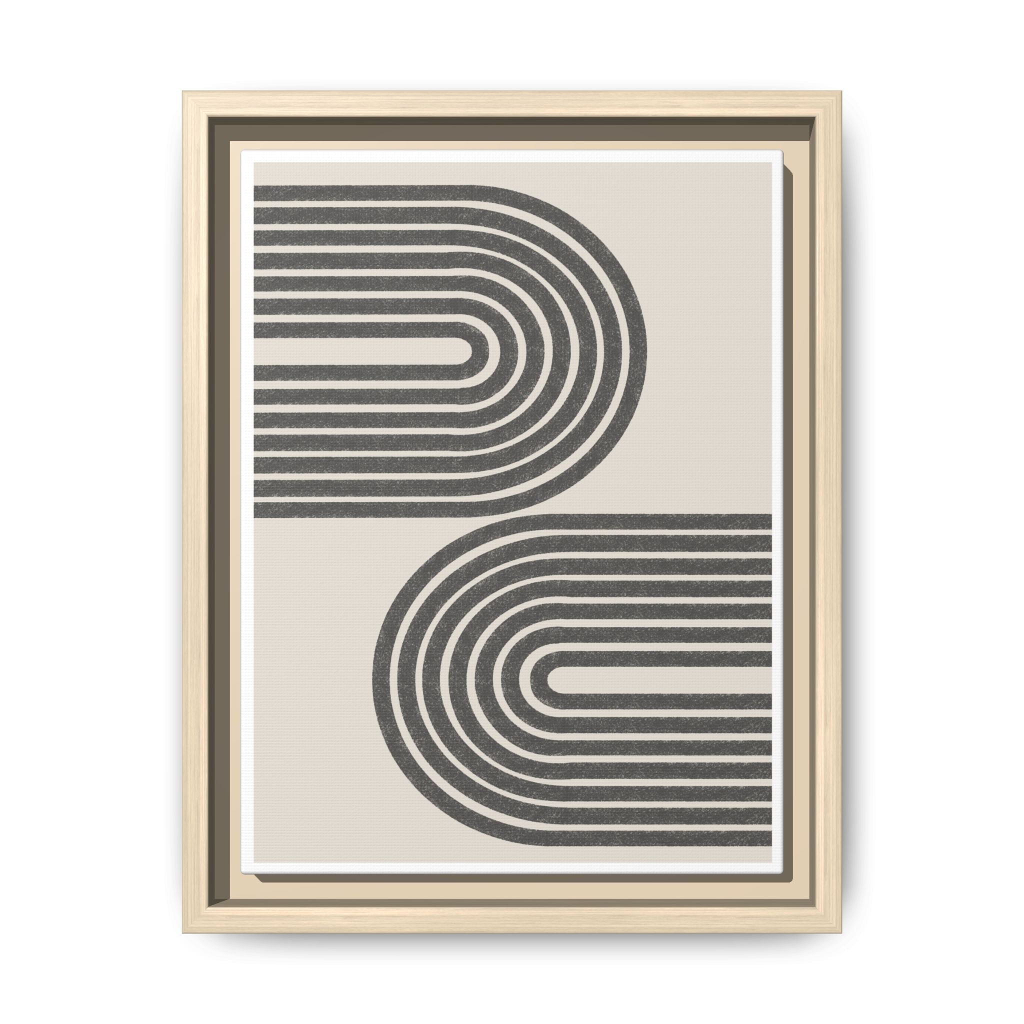 Twin Horizon Currents - Framed
