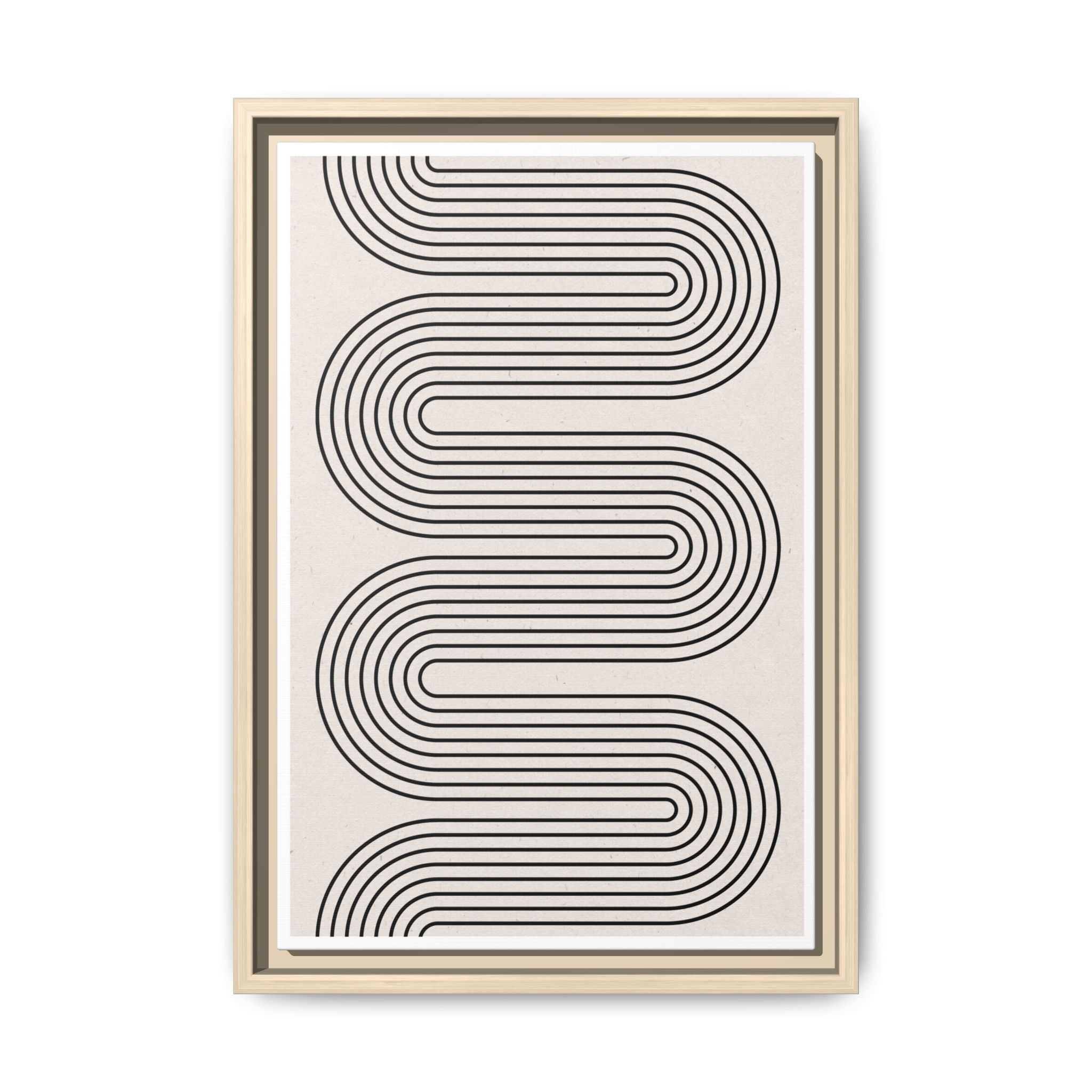 Monoline Rhythm Cascade - Framed