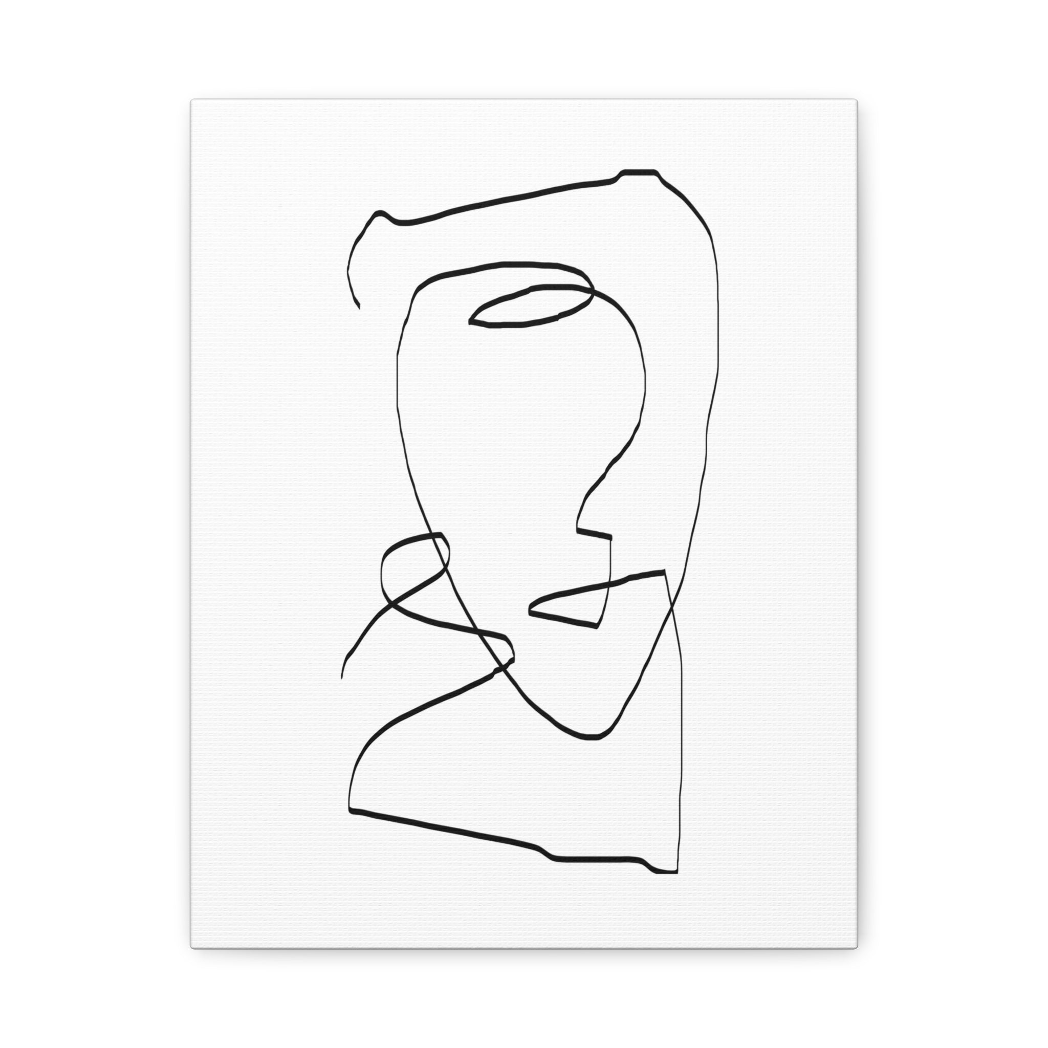 Silent Contour Reverie - Canvas