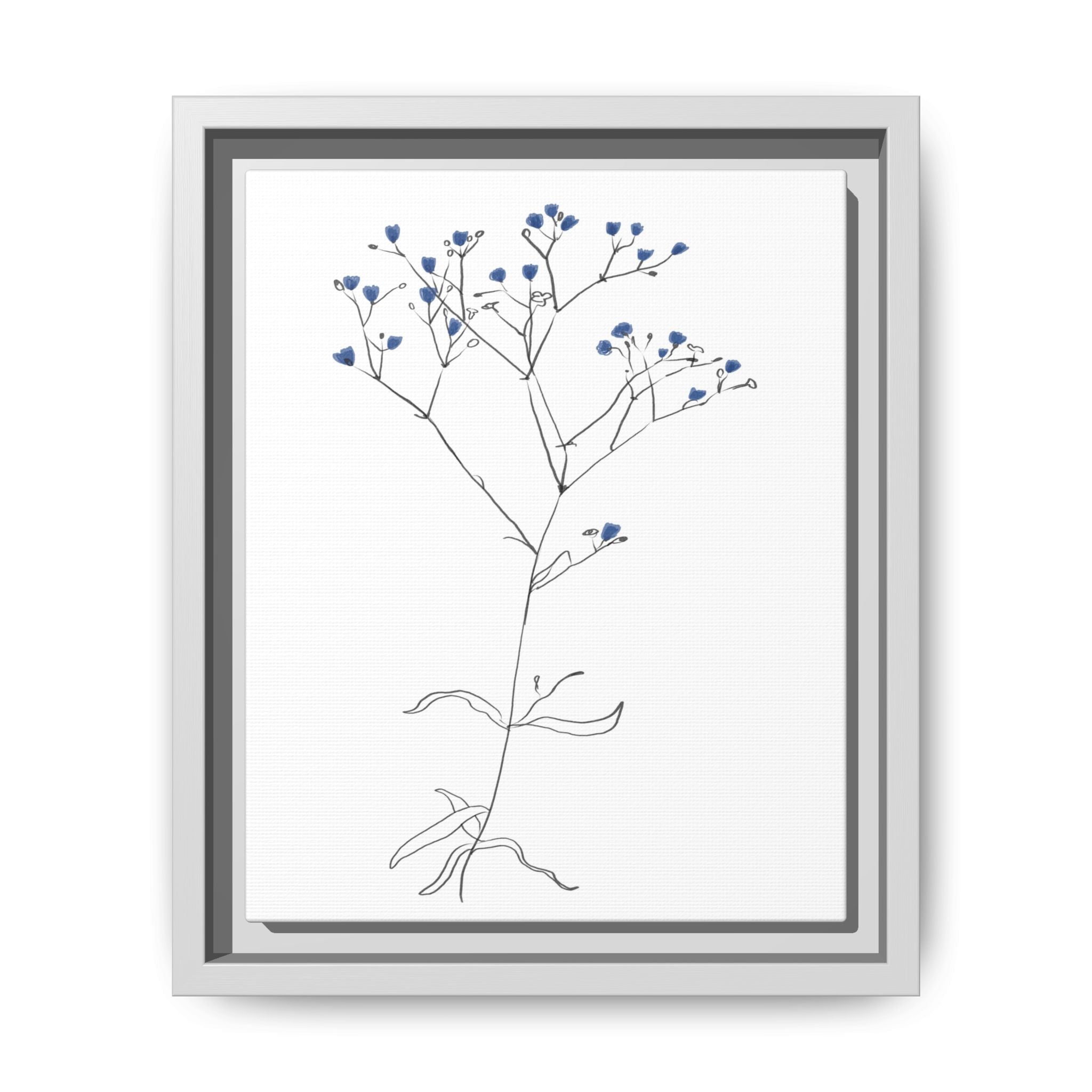 Blue Meadow Whisper - Framed