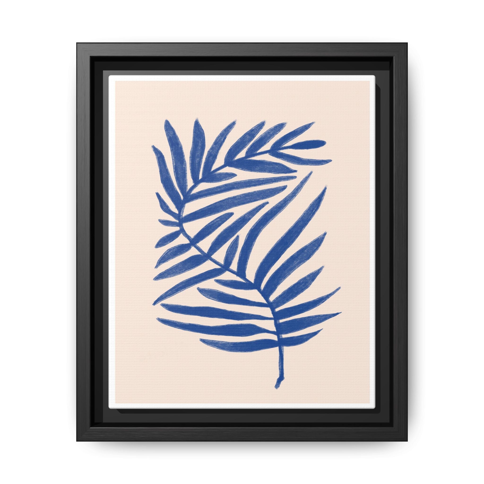 Sapphire Frond Harmony - Framed