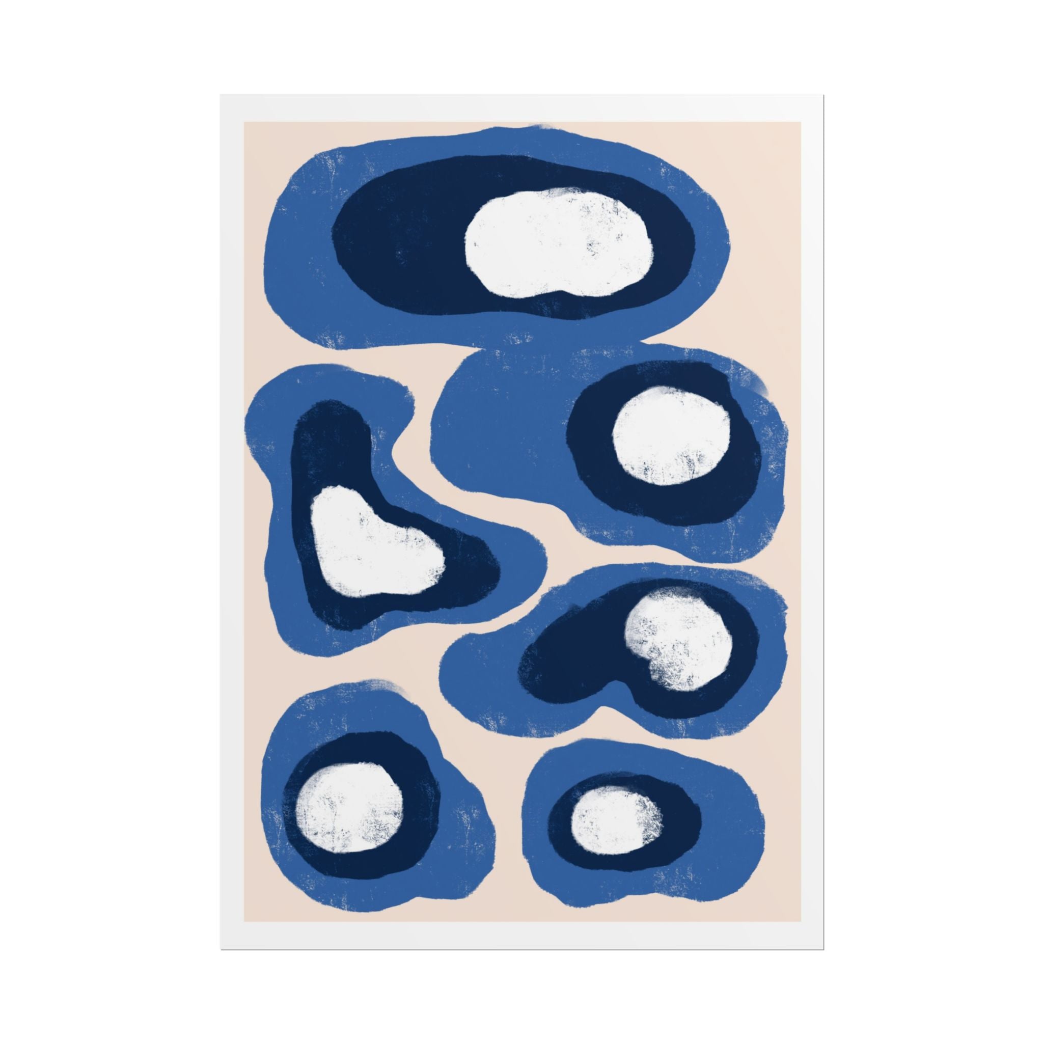 Indigo Orbit Mosaic - Poster