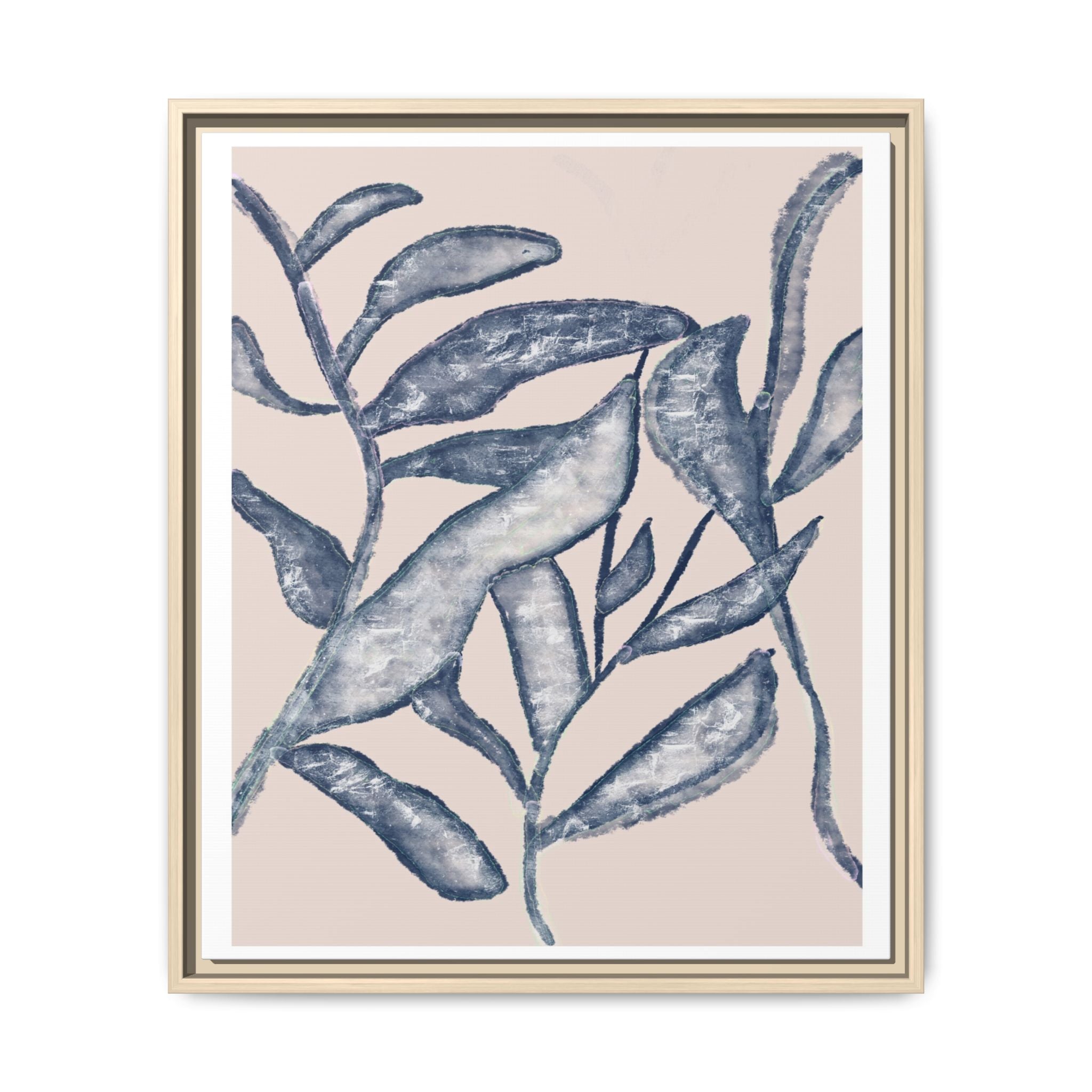 Moonlit Botanical Veil - Framed
