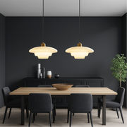 Milky White Glass Pendant Light