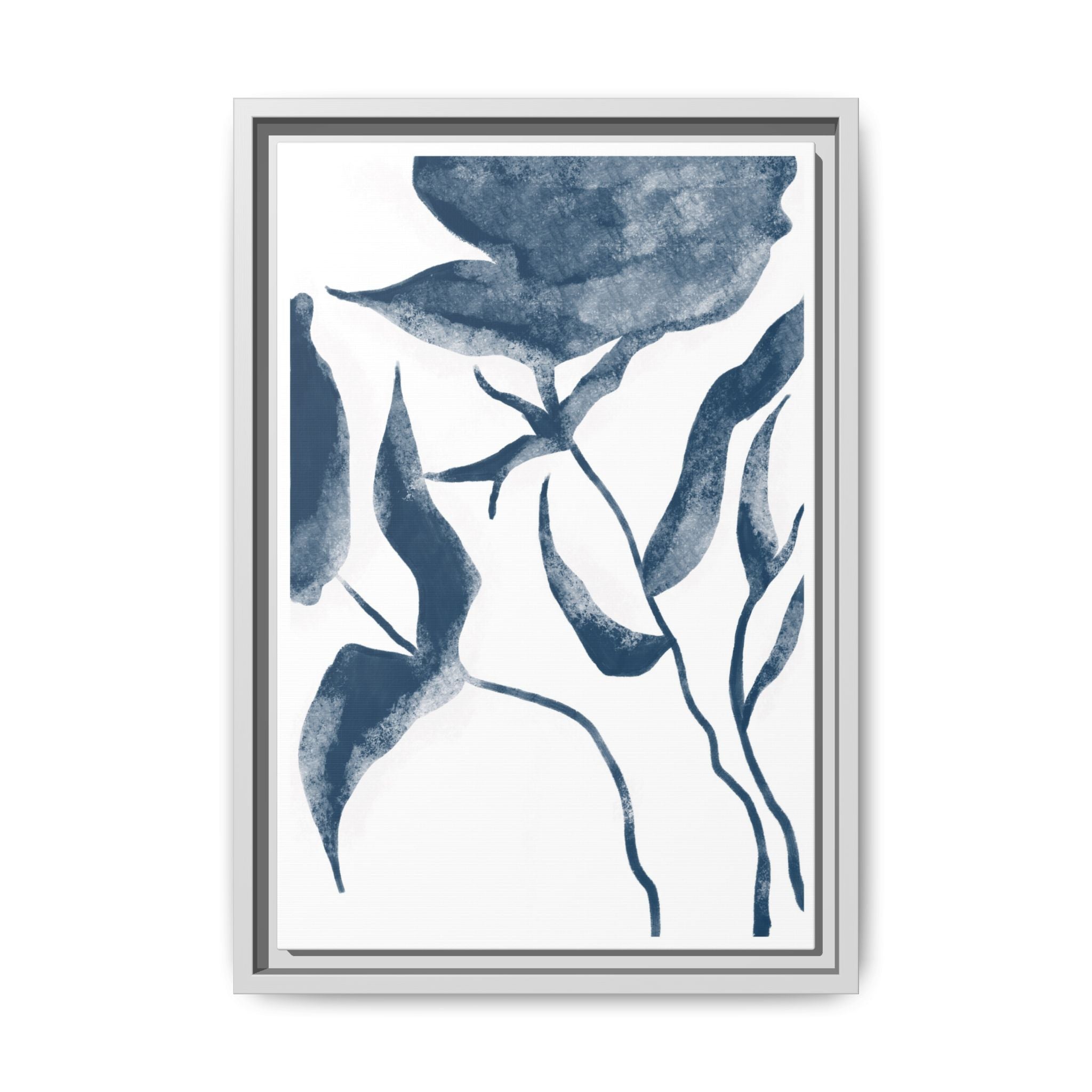 Indigo Bloom Reverie - Framed