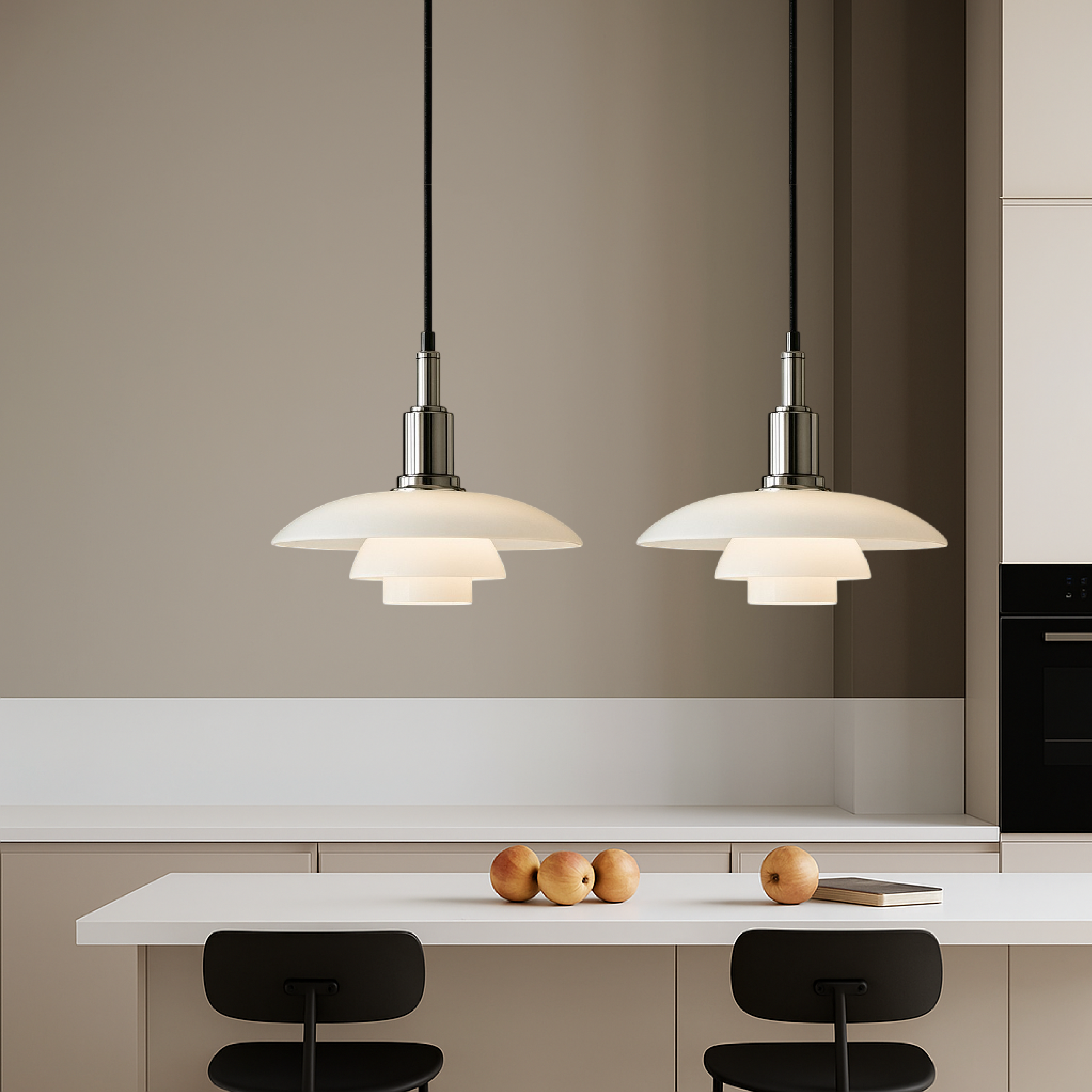 2 3 Head Danish Designer Pendant Light