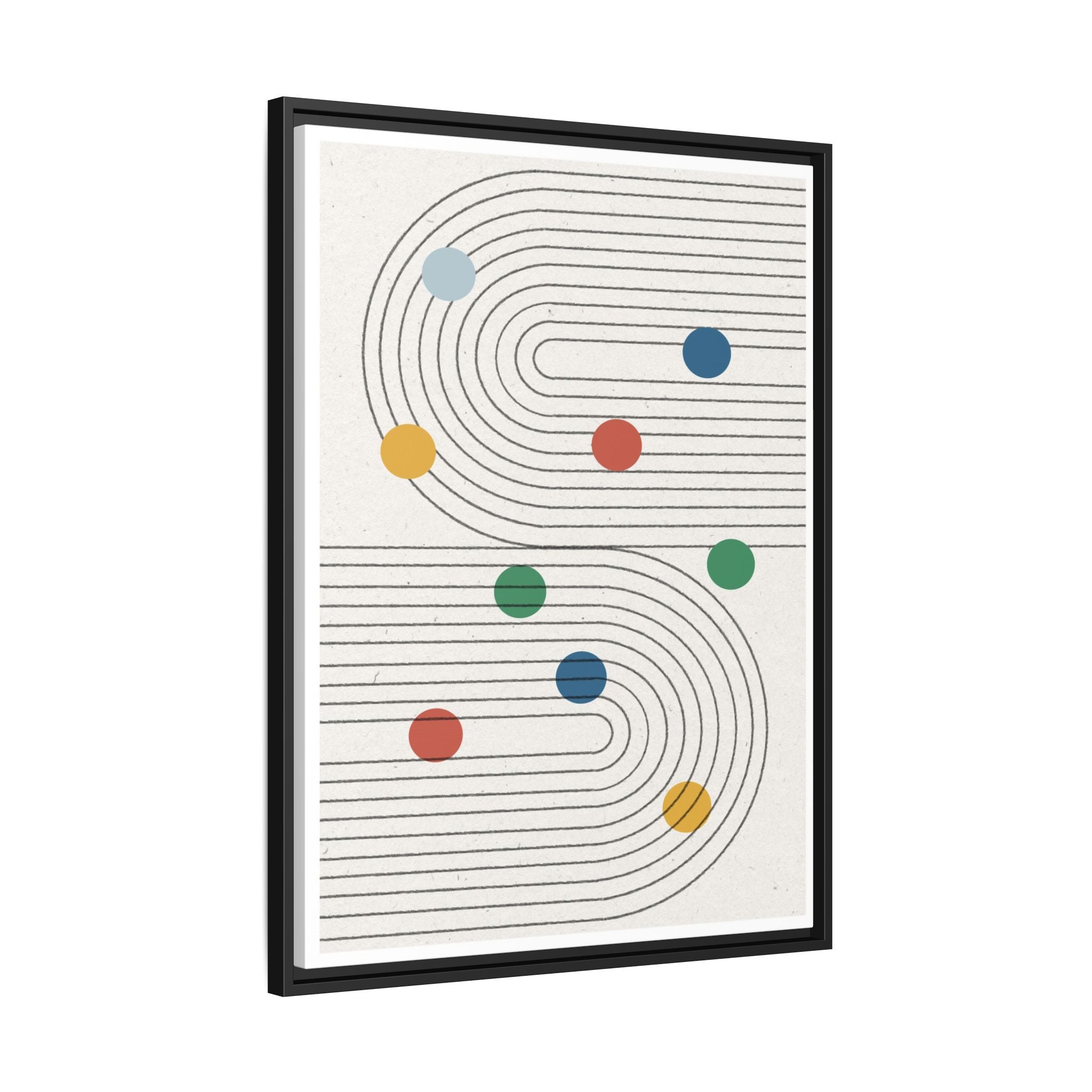 Retro Orbit Pathways - Framed