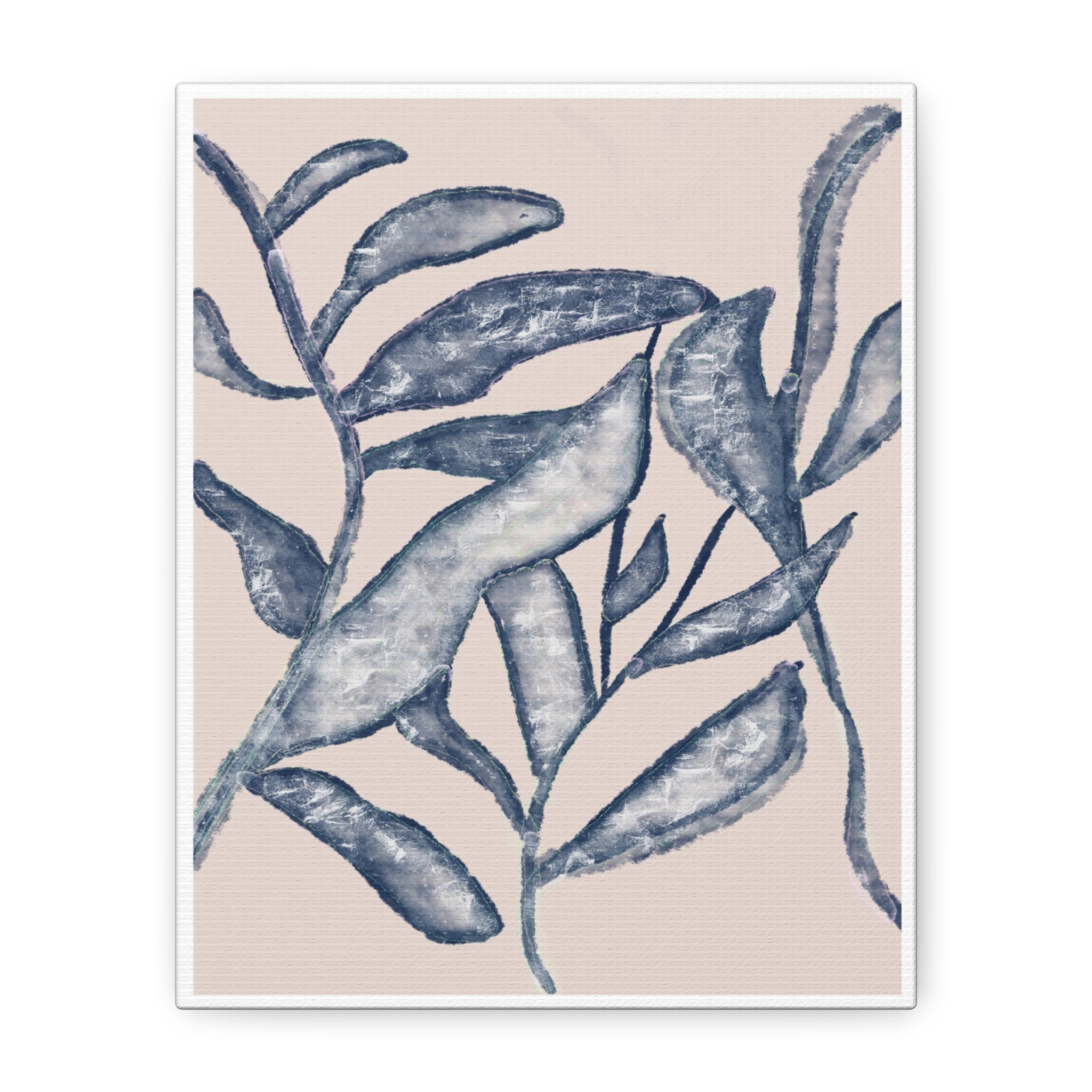 Moonlit Botanical Veil - Canvas