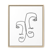 Silent Dual Reflections - Framed