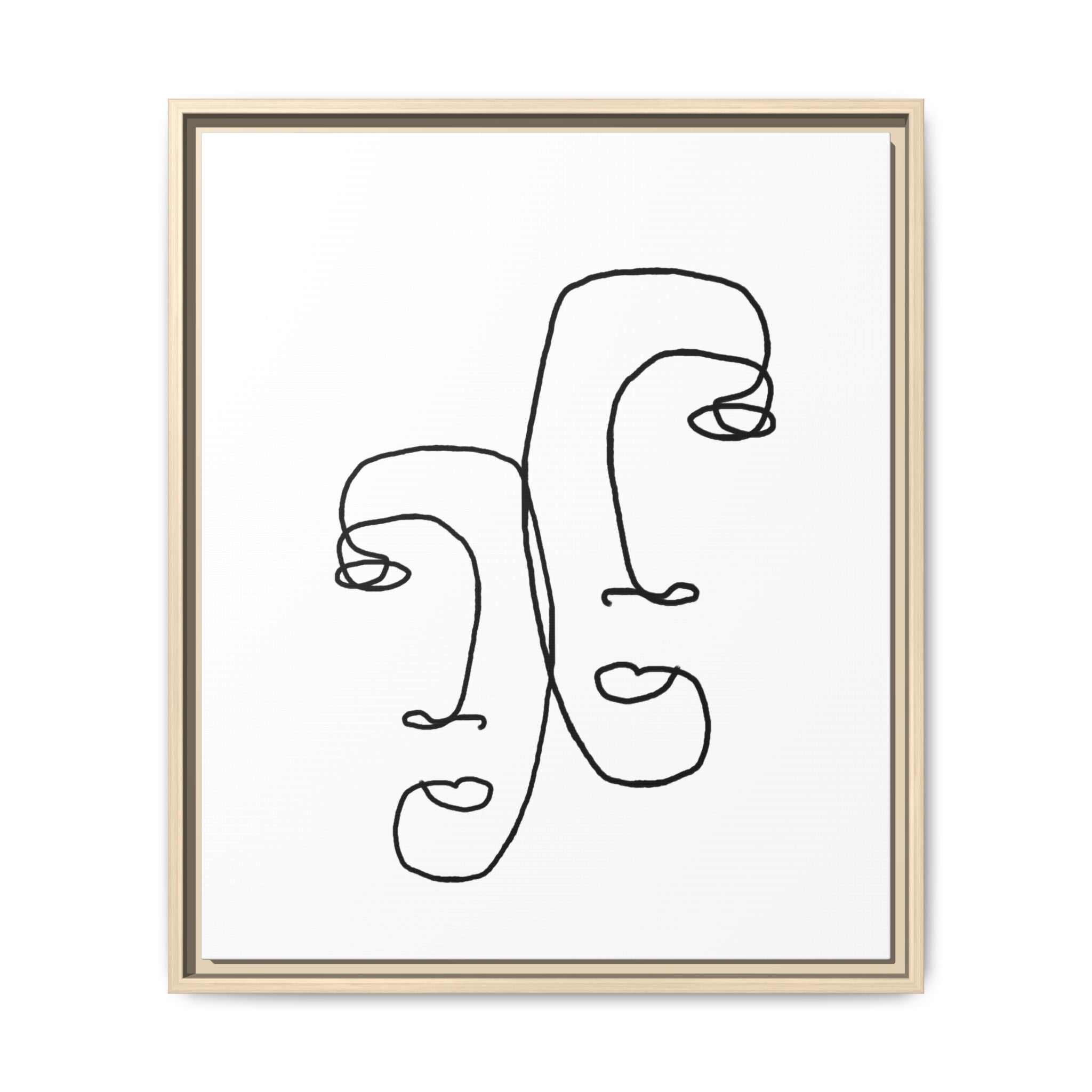 Silent Dual Reflections - Framed